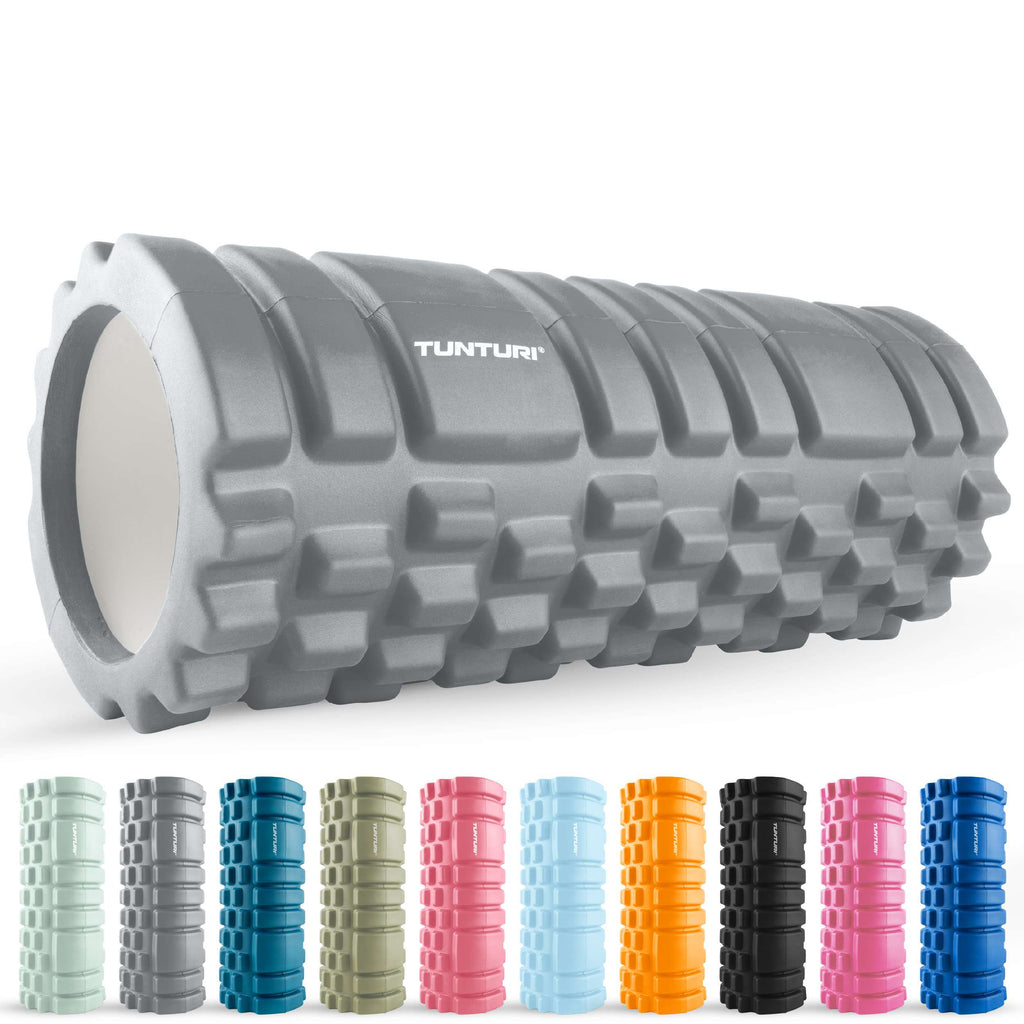 Tunturi Yoga Grid Foam Roller, 33cm, Grey