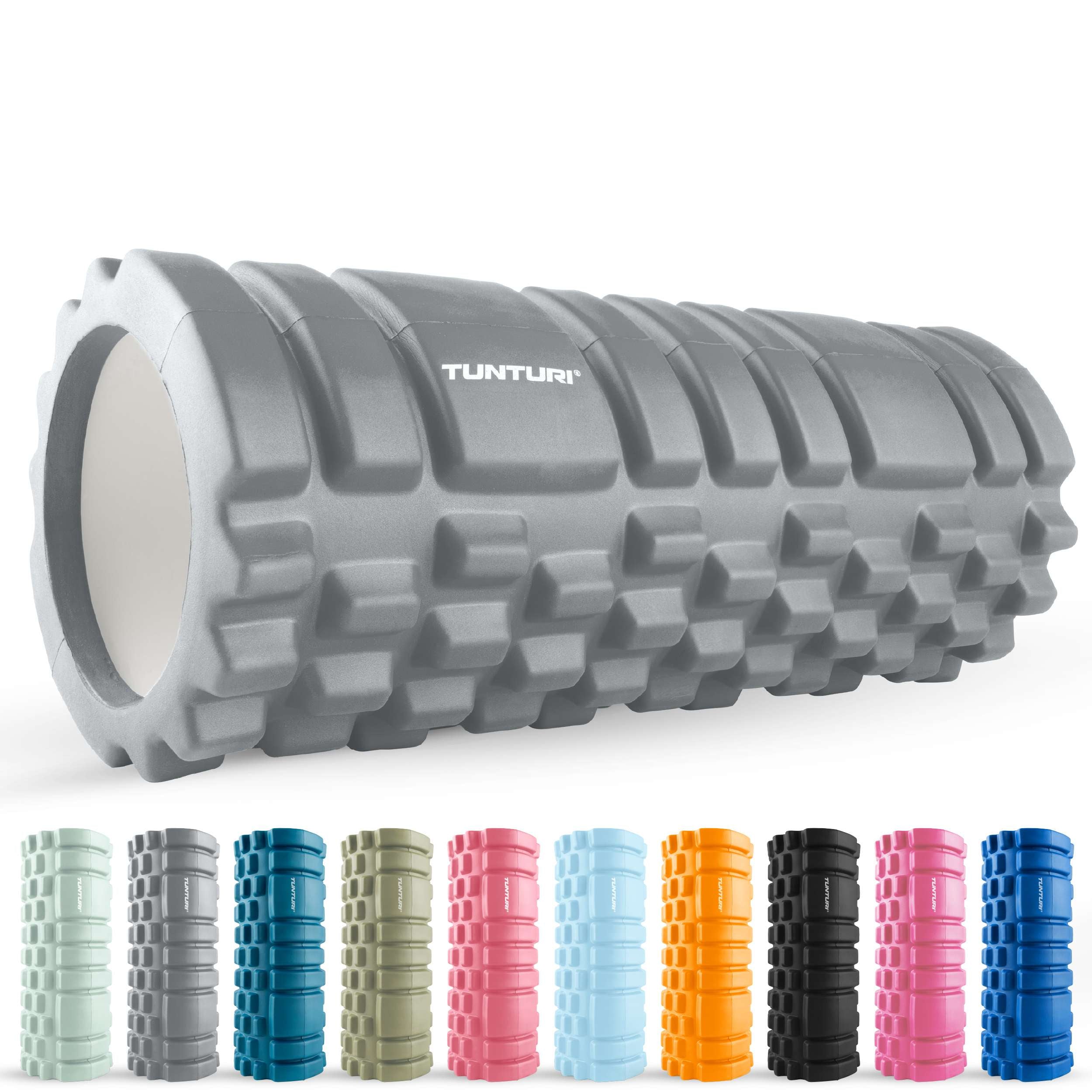 Tunturi Yoga Grid Foam Roller, 33cm, Grey