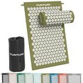 Tunturi Acupressure Mat And Pillow, Army Green