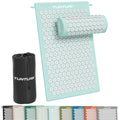 Tunturi Acupressure Mat And Pillow, Light Blue