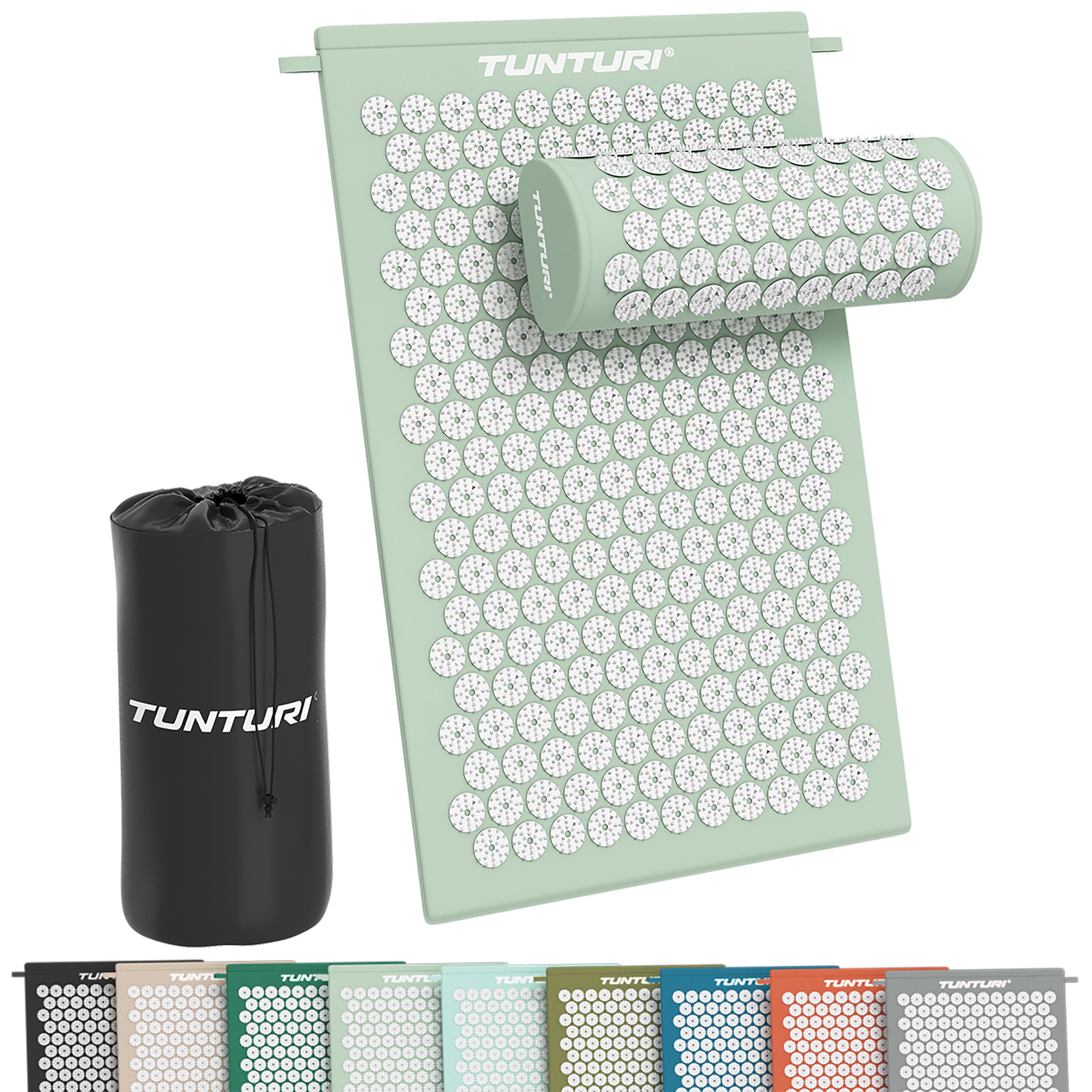 Tunturi Acupressure Mat And Pillow, Mint
