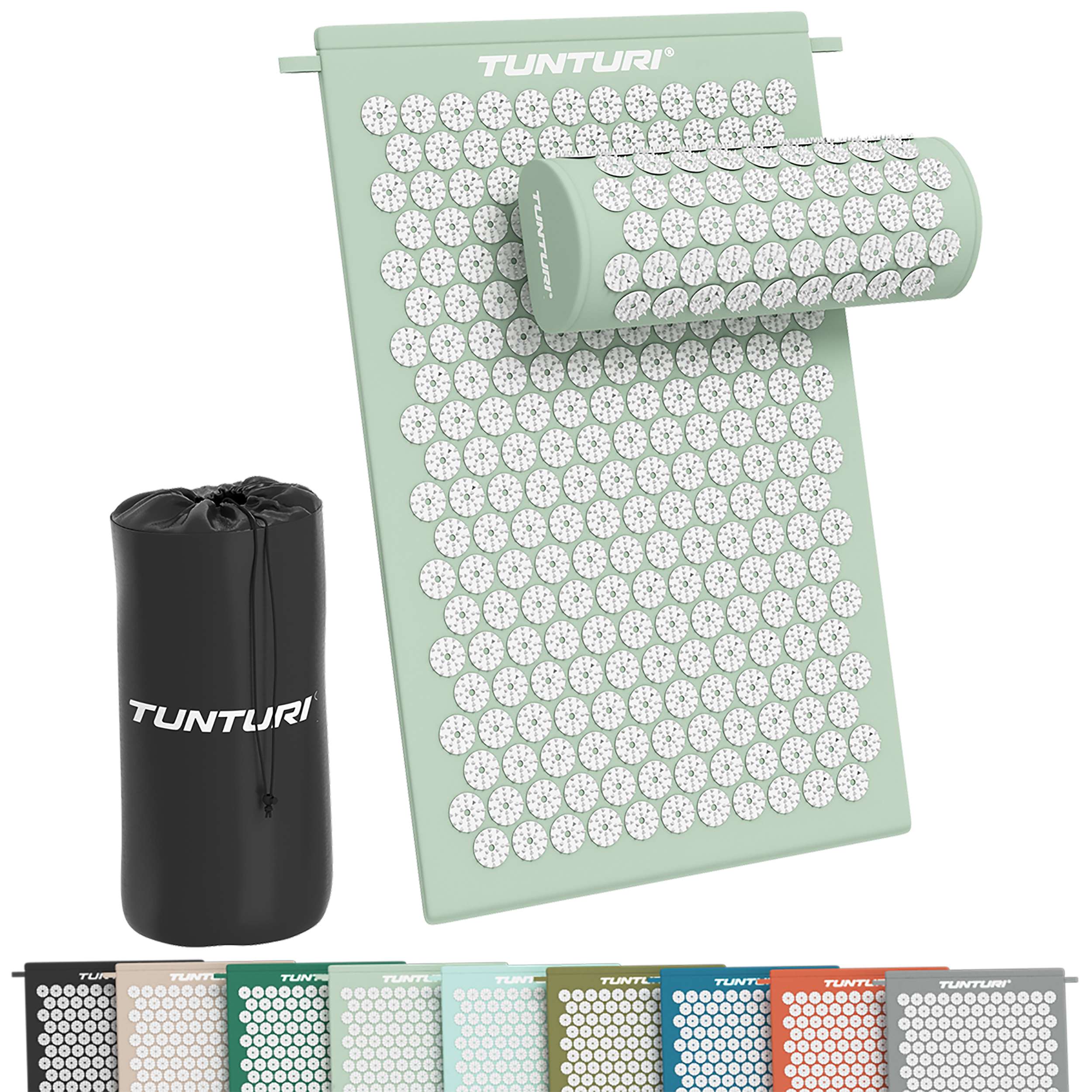 Tunturi Acupressure Mat And Pillow, Mint