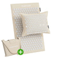 Tunturi Pro Acupressure Mat And Pillow, Beige
