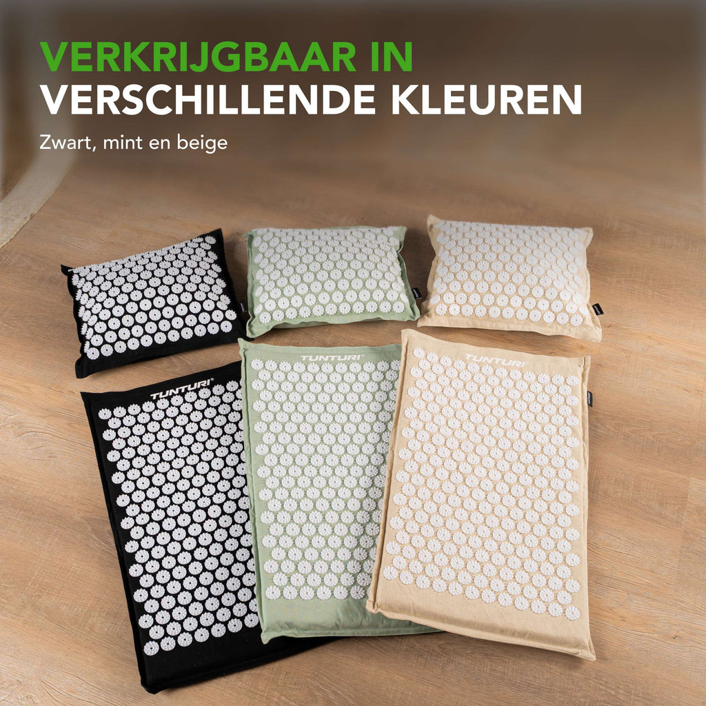 Tunturi Pro Acupressure Mat And Pillow, Mint afbeelding 10