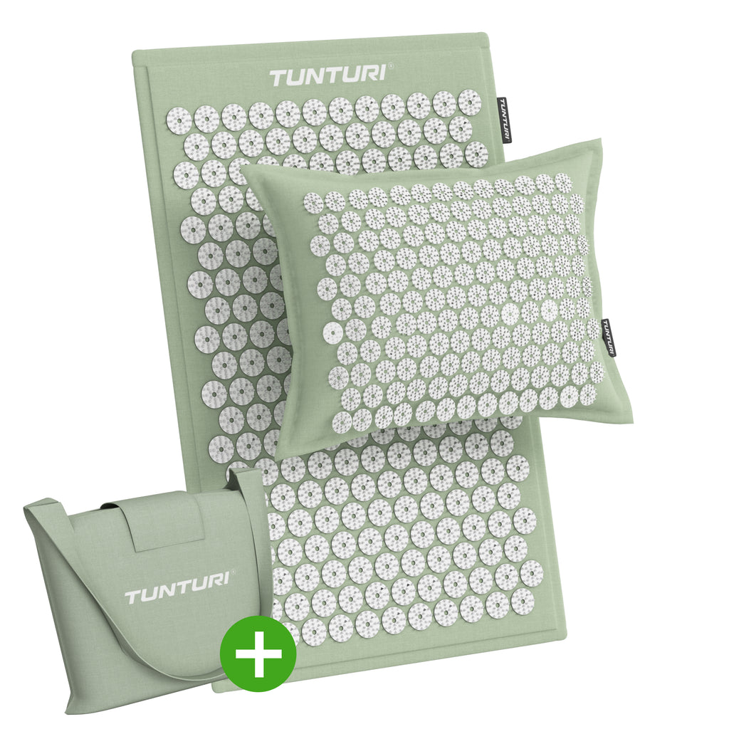 Tunturi Pro Acupressure Mat And Pillow, Mint