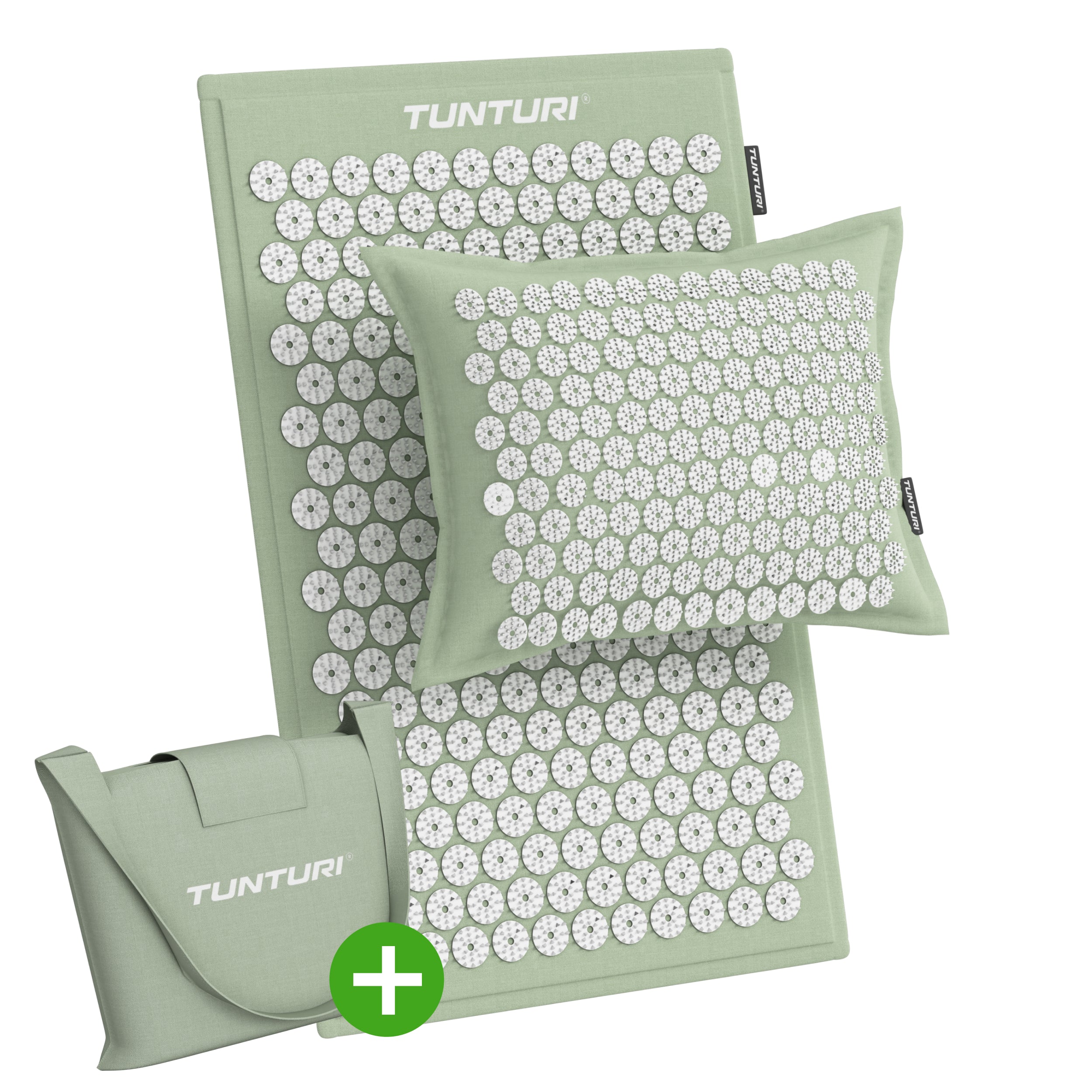 Tunturi Pro Acupressure Mat And Pillow, Mint