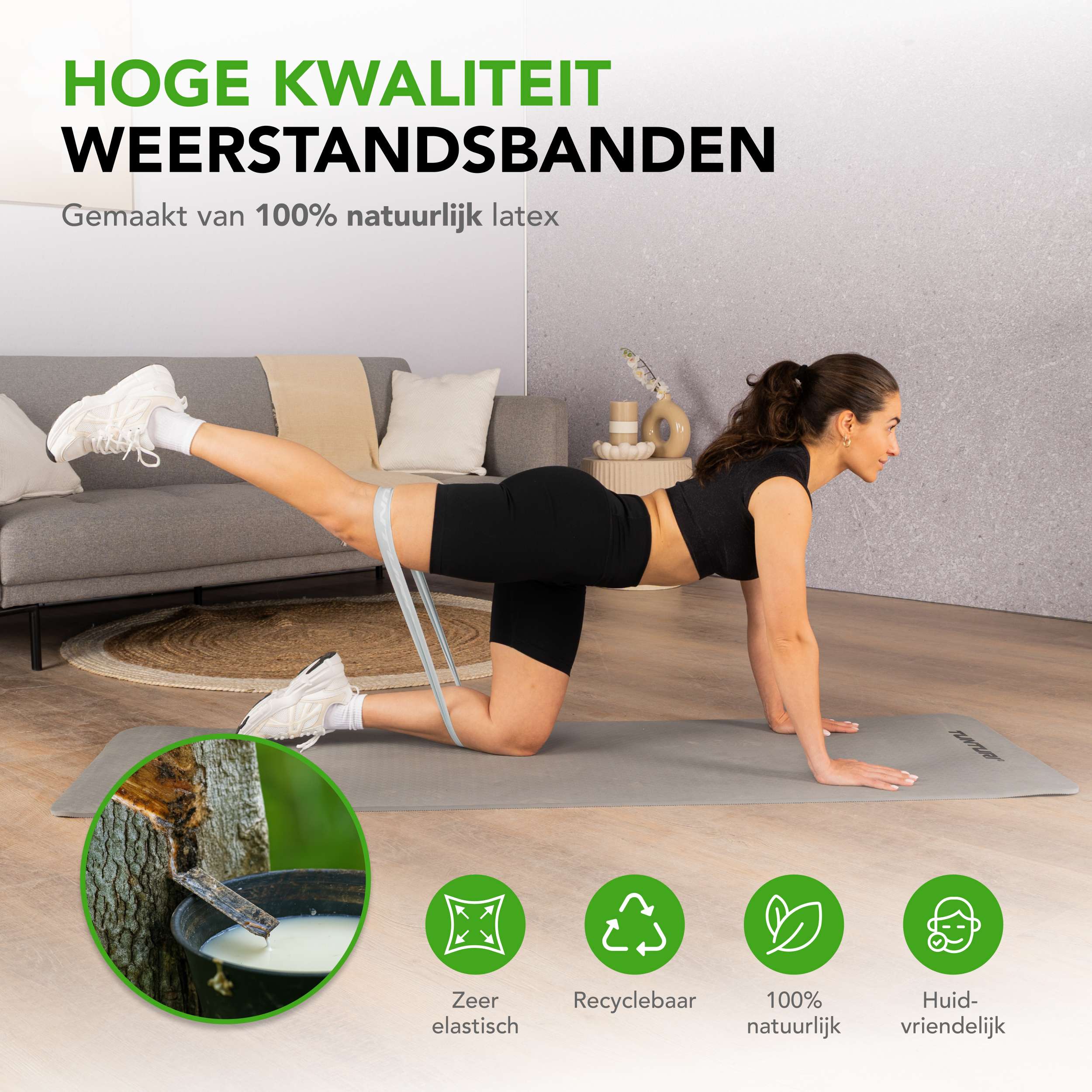 Tunturi Mini Resistance Band Set 5pcs afbeelding 4