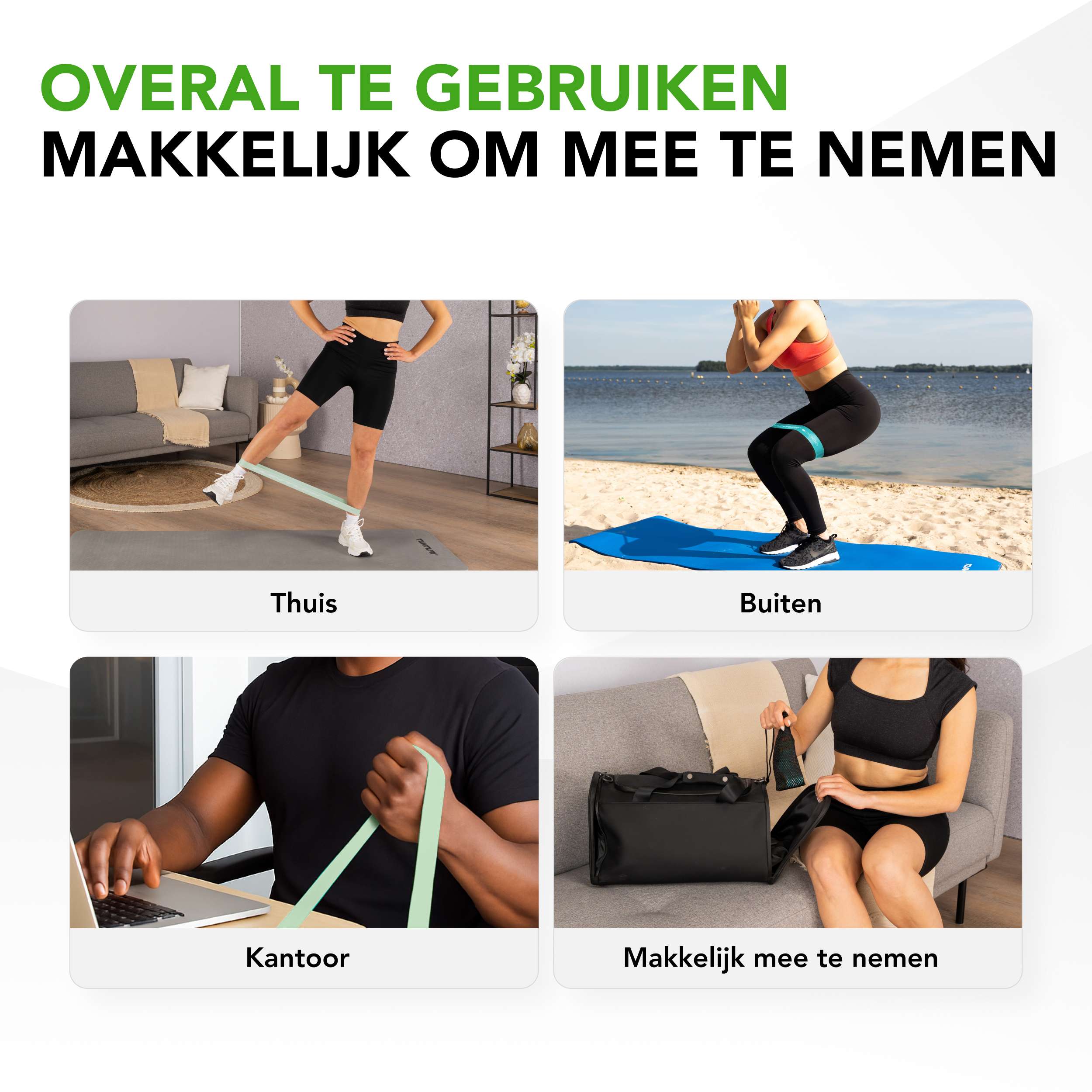 Tunturi Mini Resistance Band Set 5pcs afbeelding 6