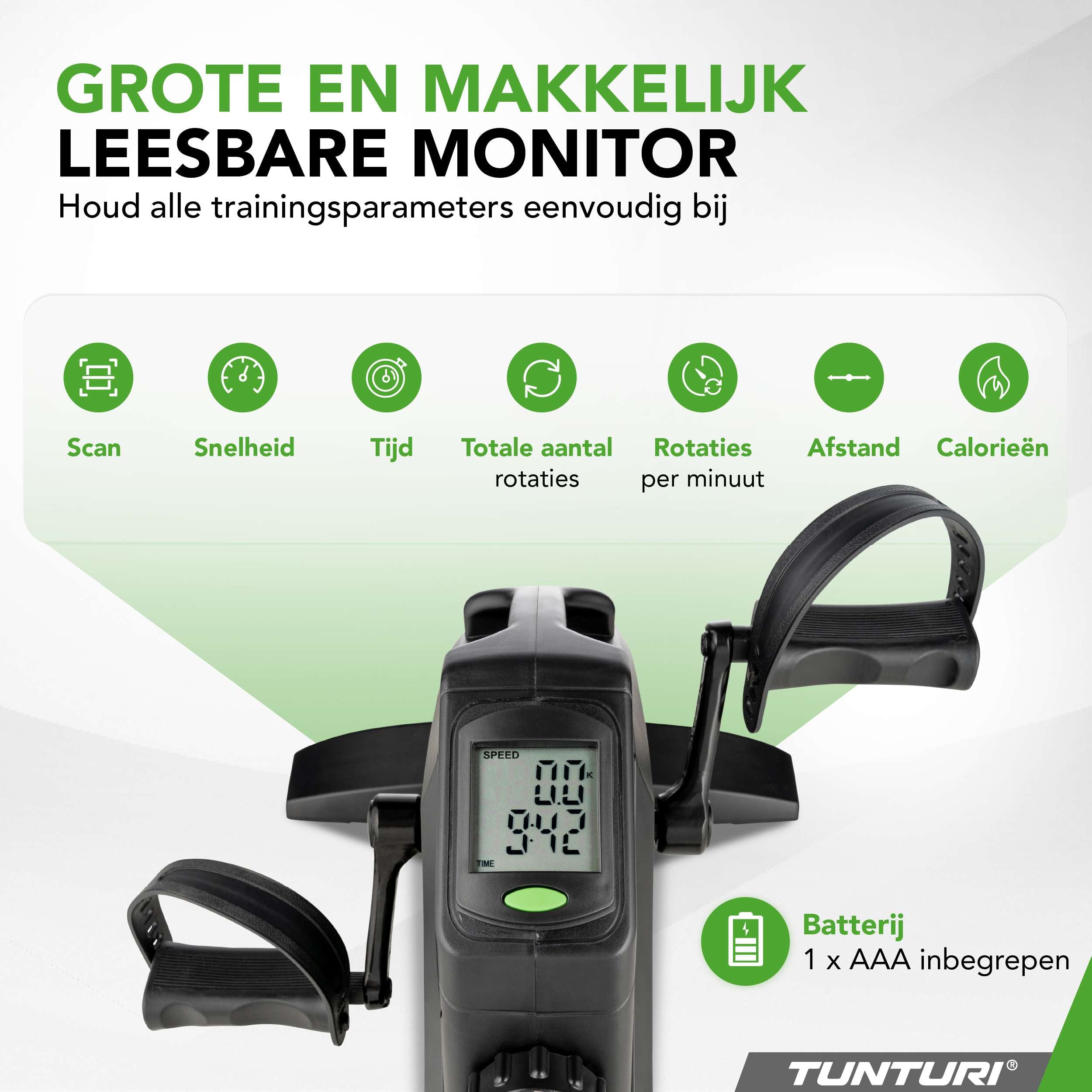 Tunturi Cardio Fit M35 Minibike Magnetic afbeelding 3