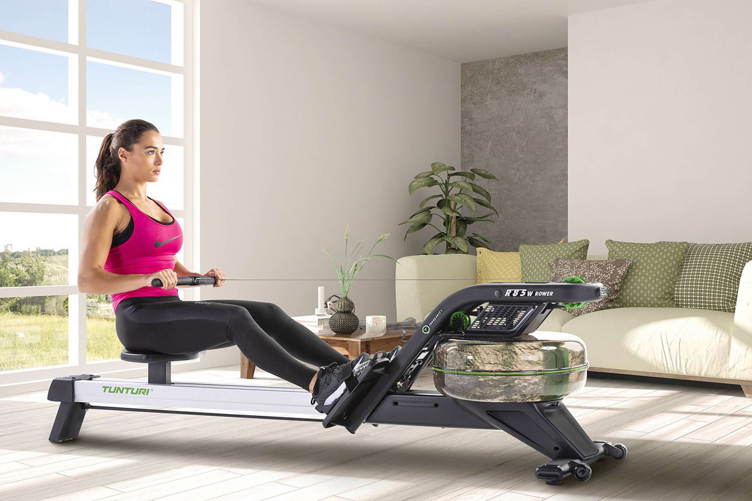 Tunturi R85W Rower Dual Rail Signature afbeelding 2