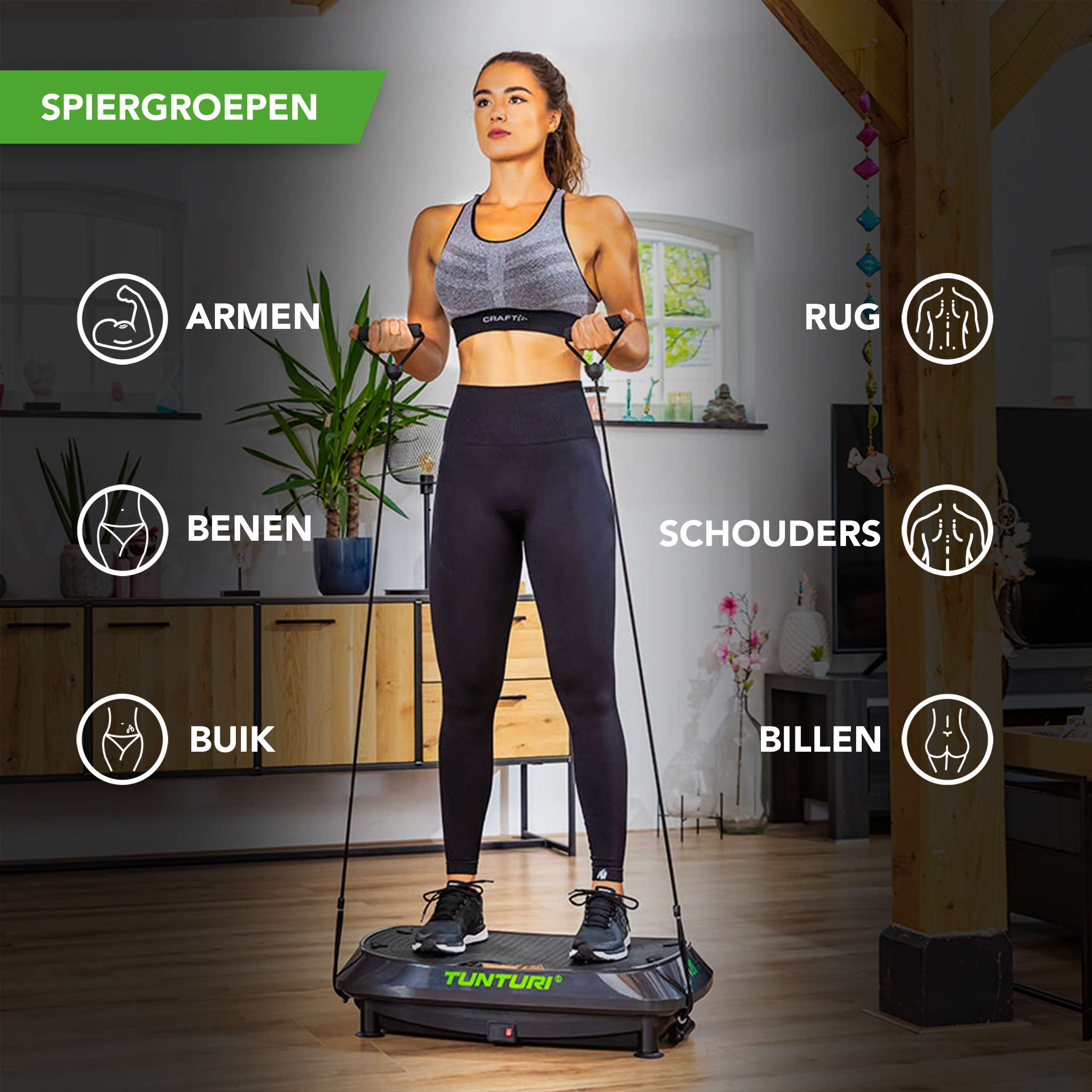 Tunturi Cardio Fit V20 Vibration Plate afbeelding 11