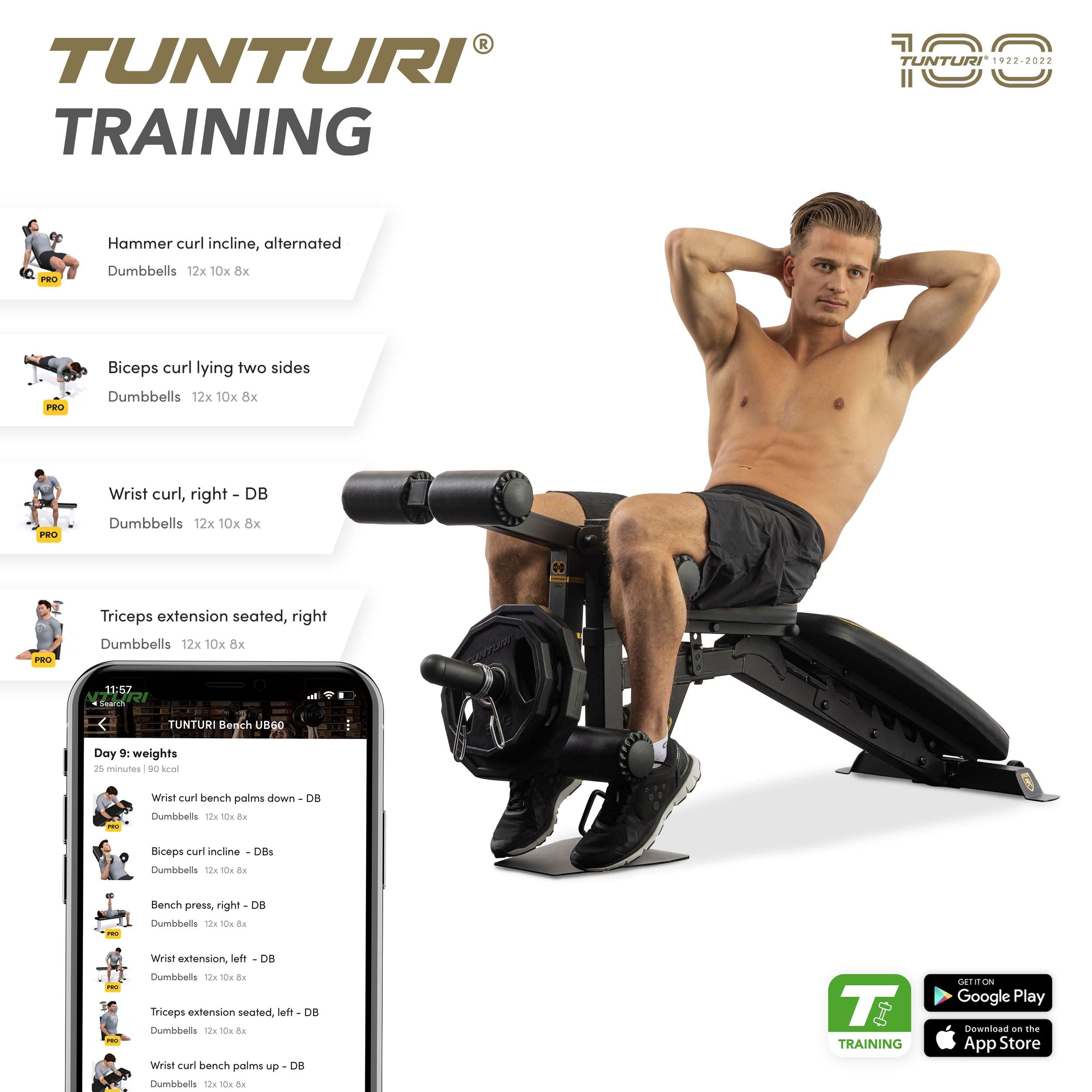 Tunturi Centuri UB100 Utility Bench afbeelding 3