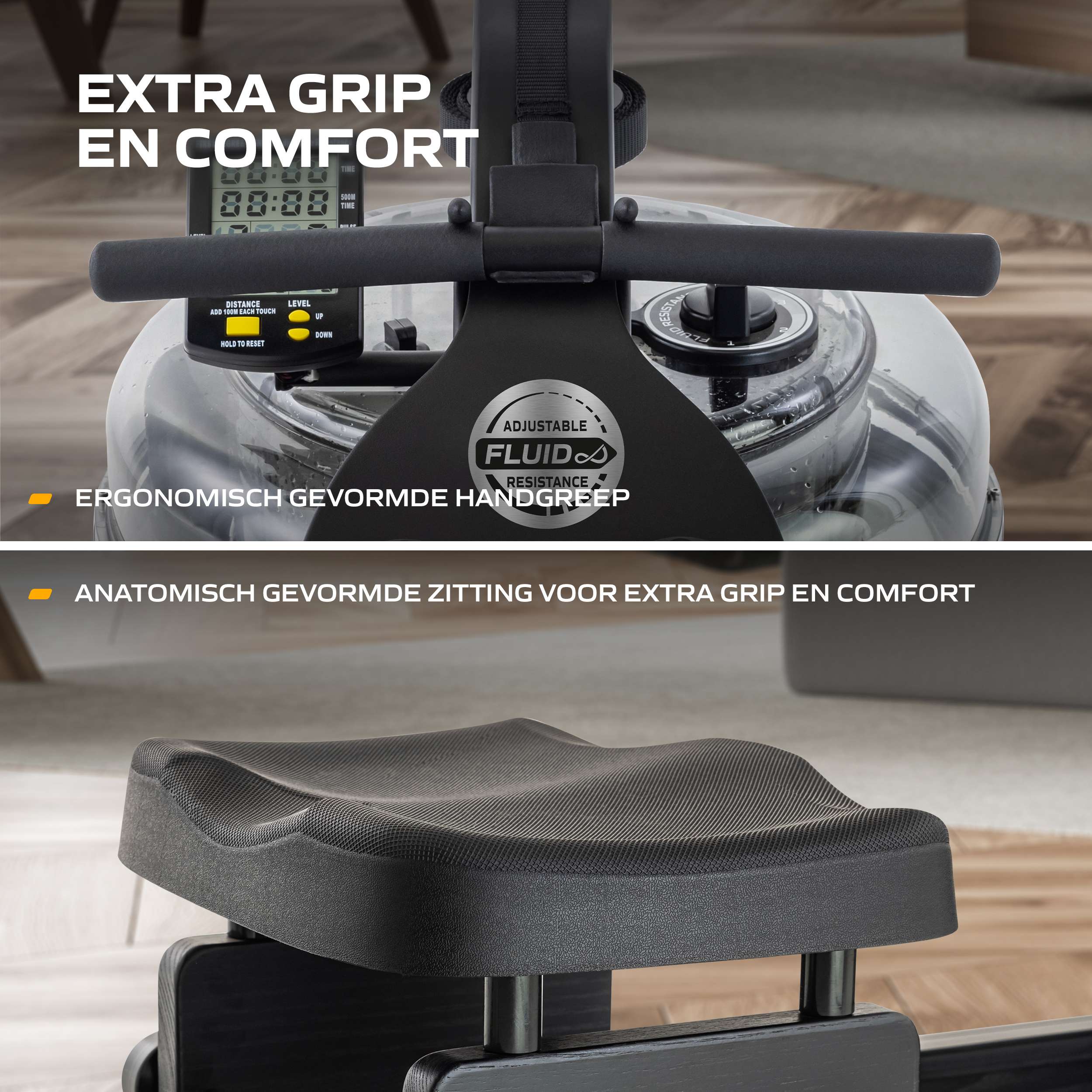 Fluid Rower Apollo Plus Black (1/2) afbeelding 7