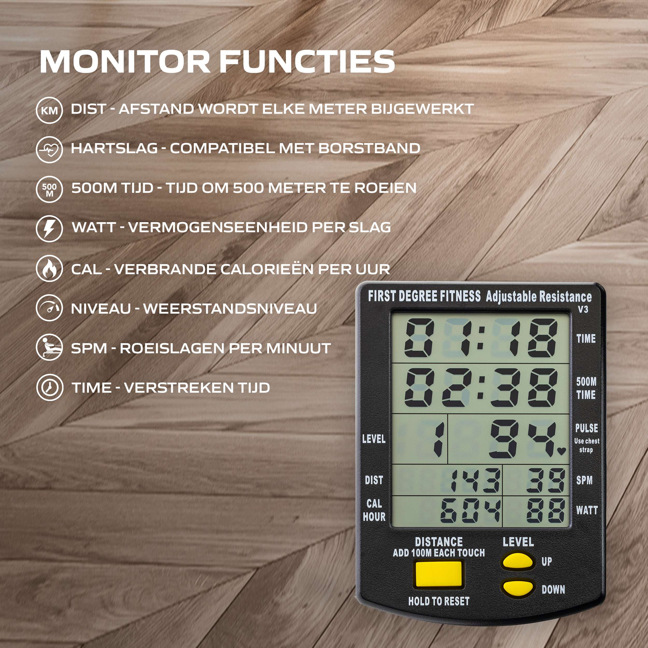 Fluid Rower Neon Plus Black (1/2) afbeelding 5