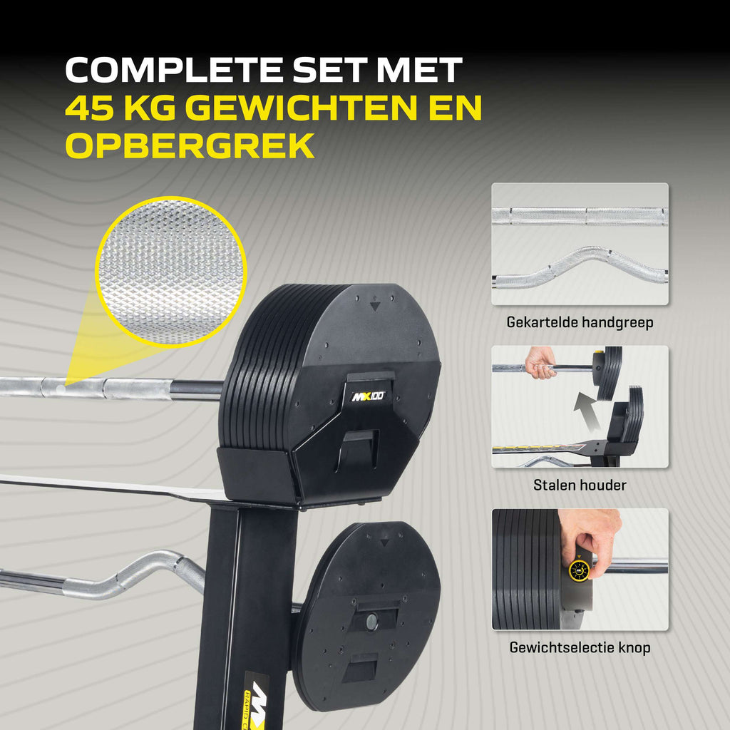 MX Select MX100 Barbell System & Stand (1/2) afbeelding 4