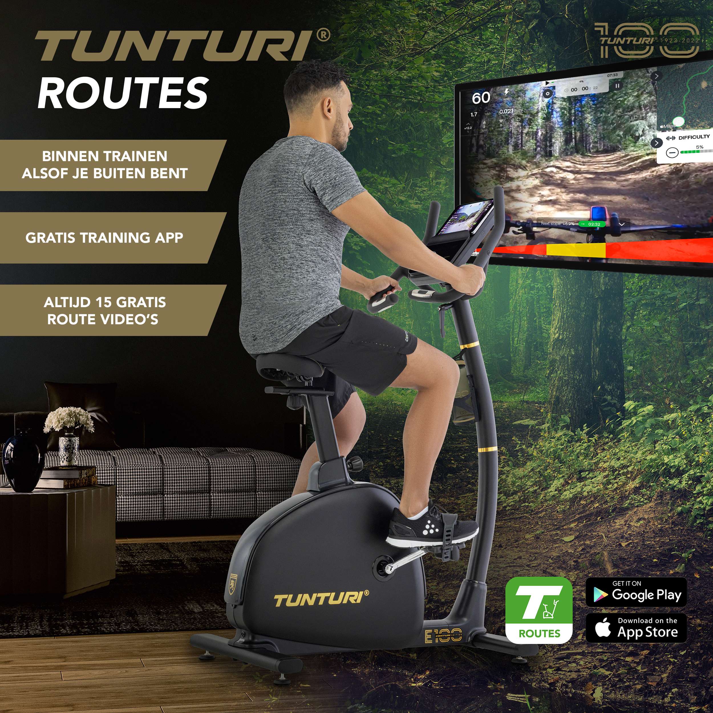 Tunturi Centuri E100 Bike afbeelding 2