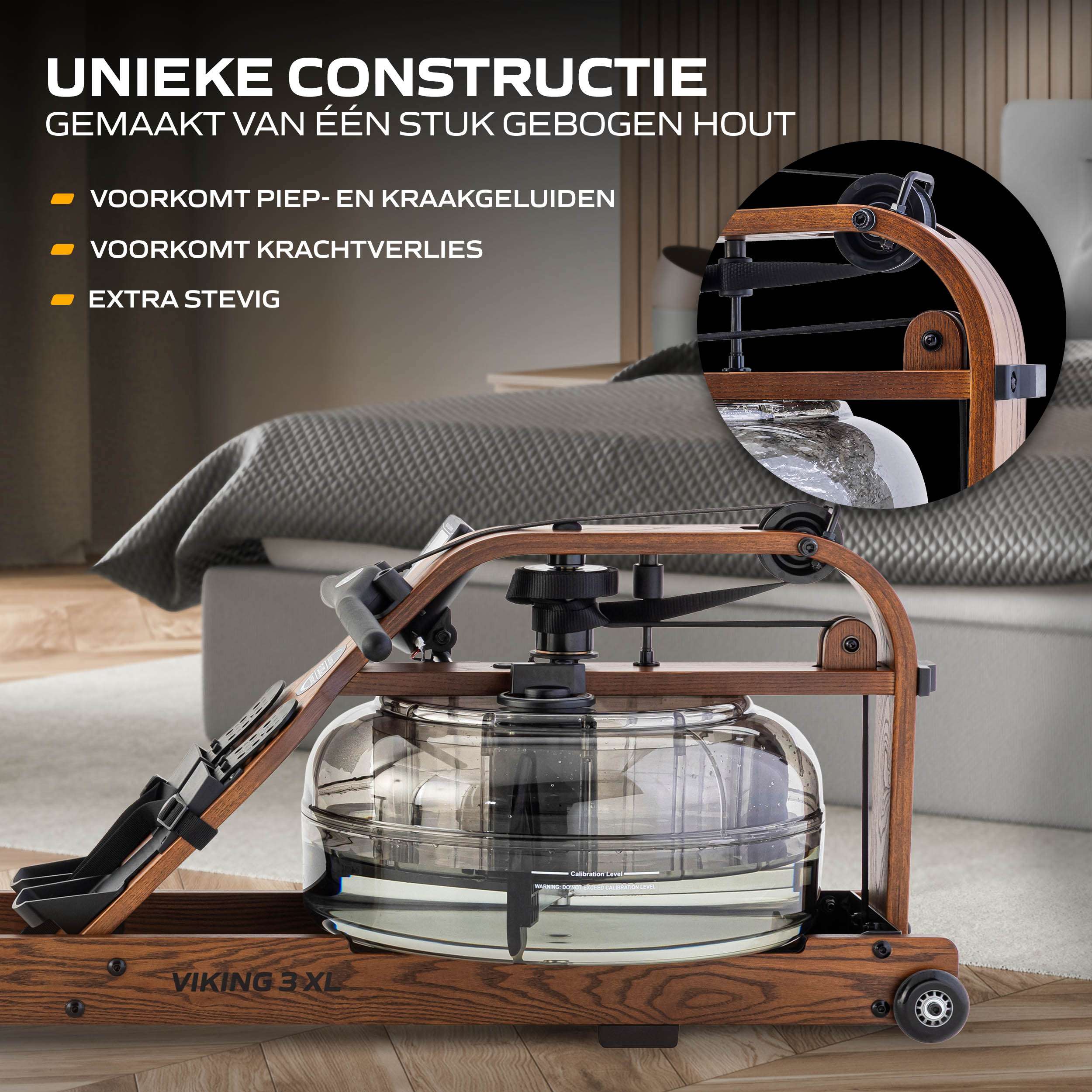 Fluid Rower Viking 3 XL (Walnut color) (1/2) afbeelding 2