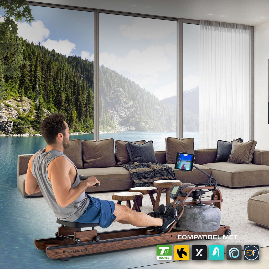 Fluid Rower Viking 3 XL (Walnut color) (1/2) afbeelding 7