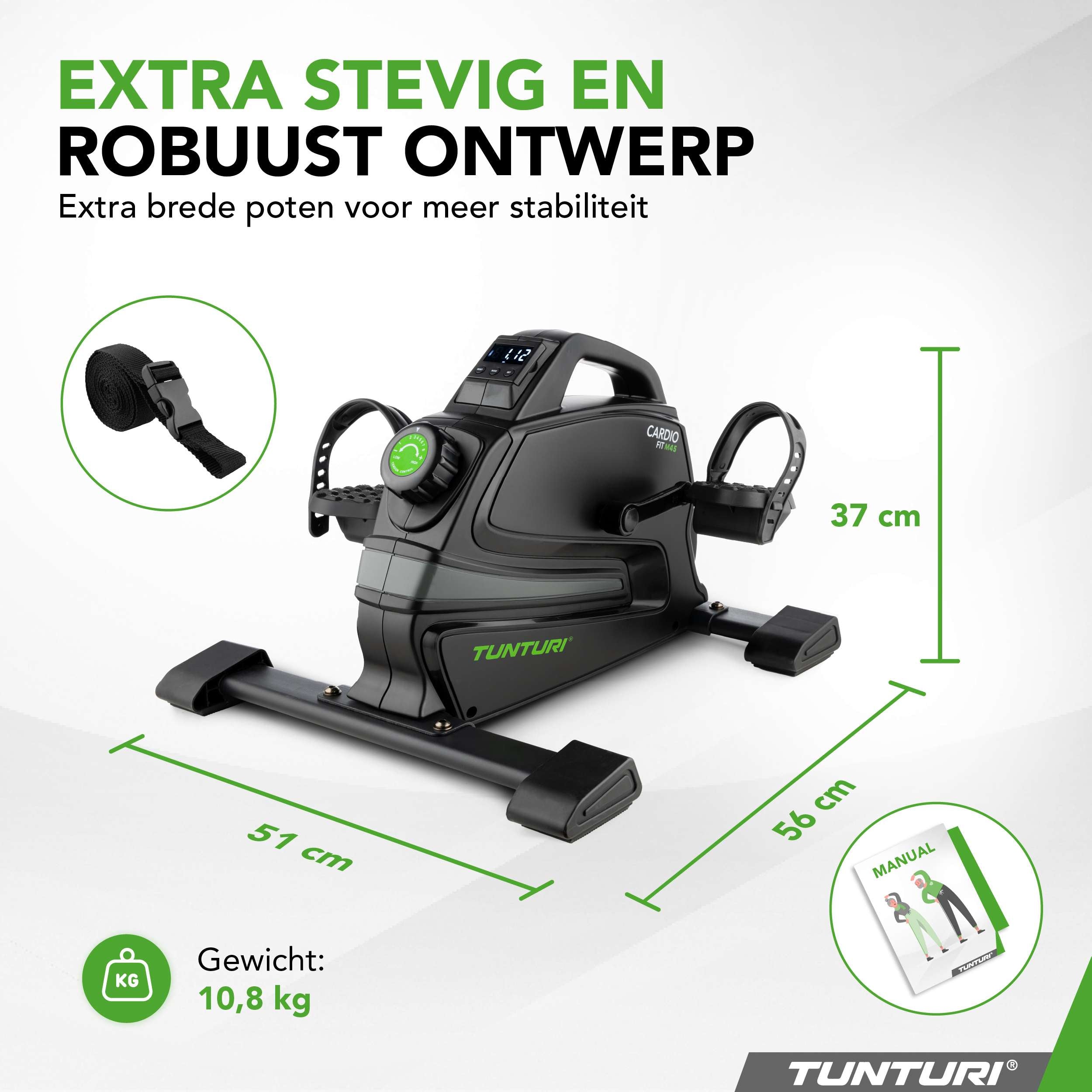 Tunturi Cardio Fit M45 Minibike Magnetic afbeelding 2