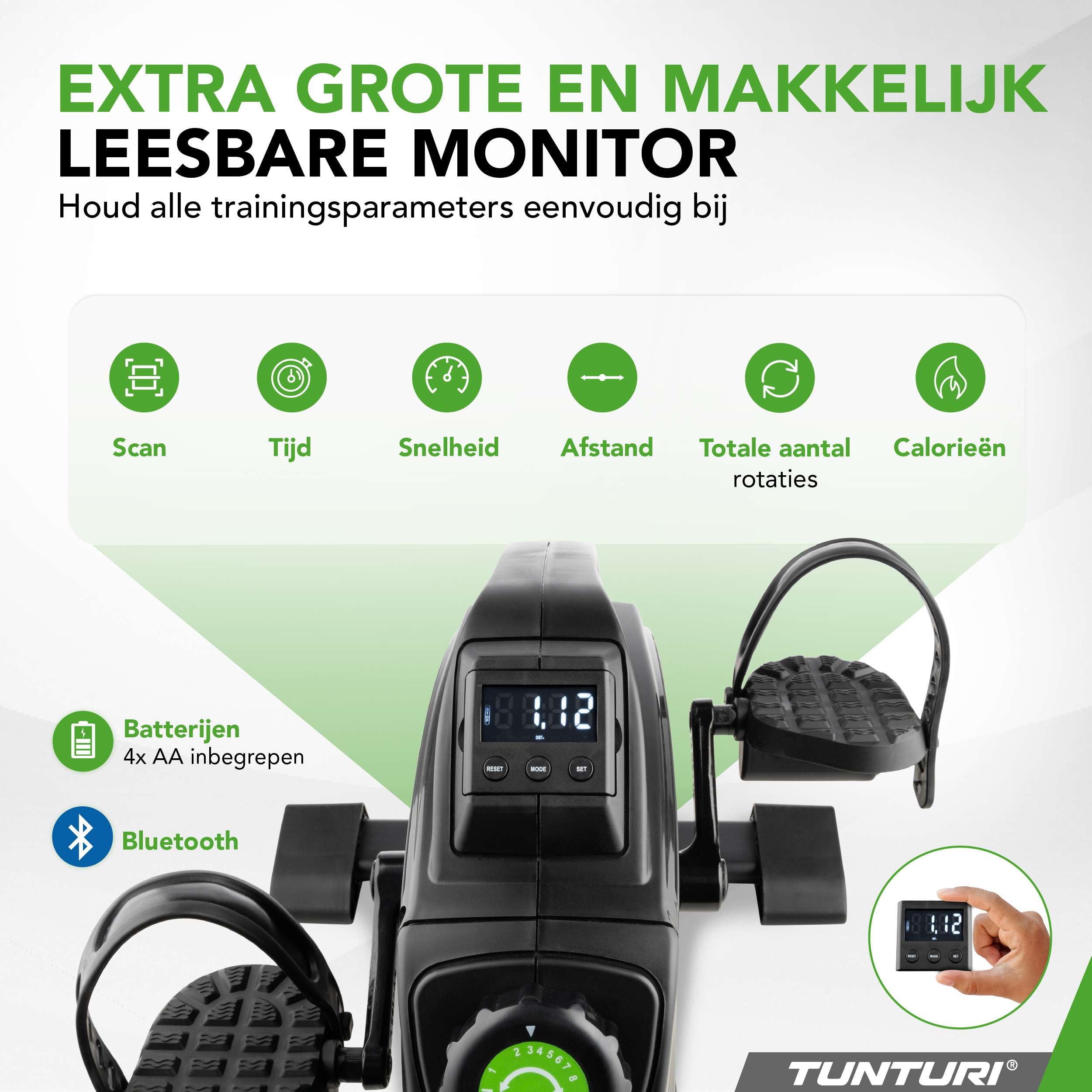 Tunturi Cardio Fit M45 Minibike Magnetic afbeelding 3