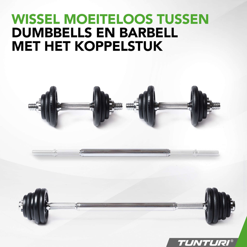Tunturi Barbell/Dumbbell set, 20kg, Iron afbeelding 3