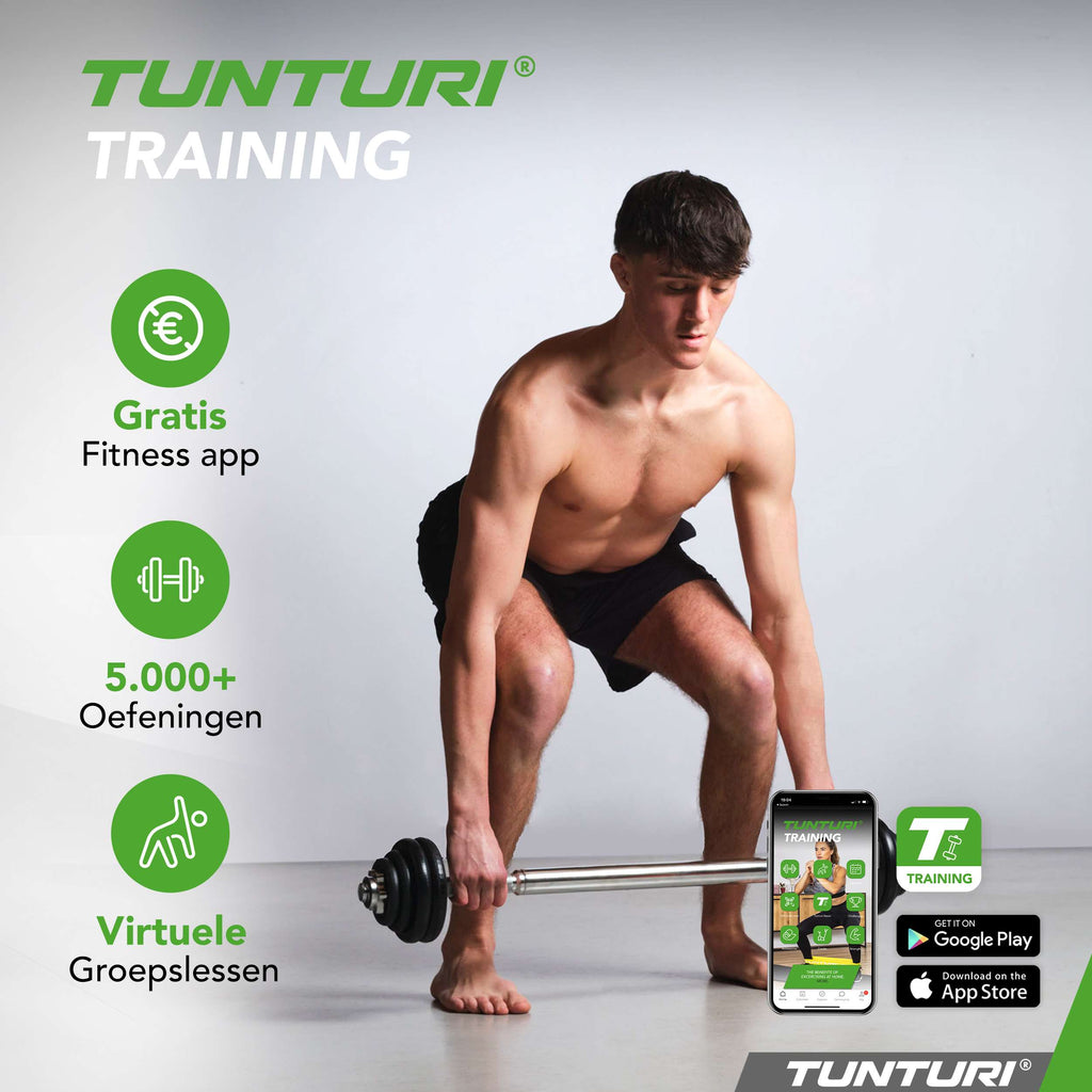 Tunturi Barbell/Dumbbell set, 20kg, Iron afbeelding 10