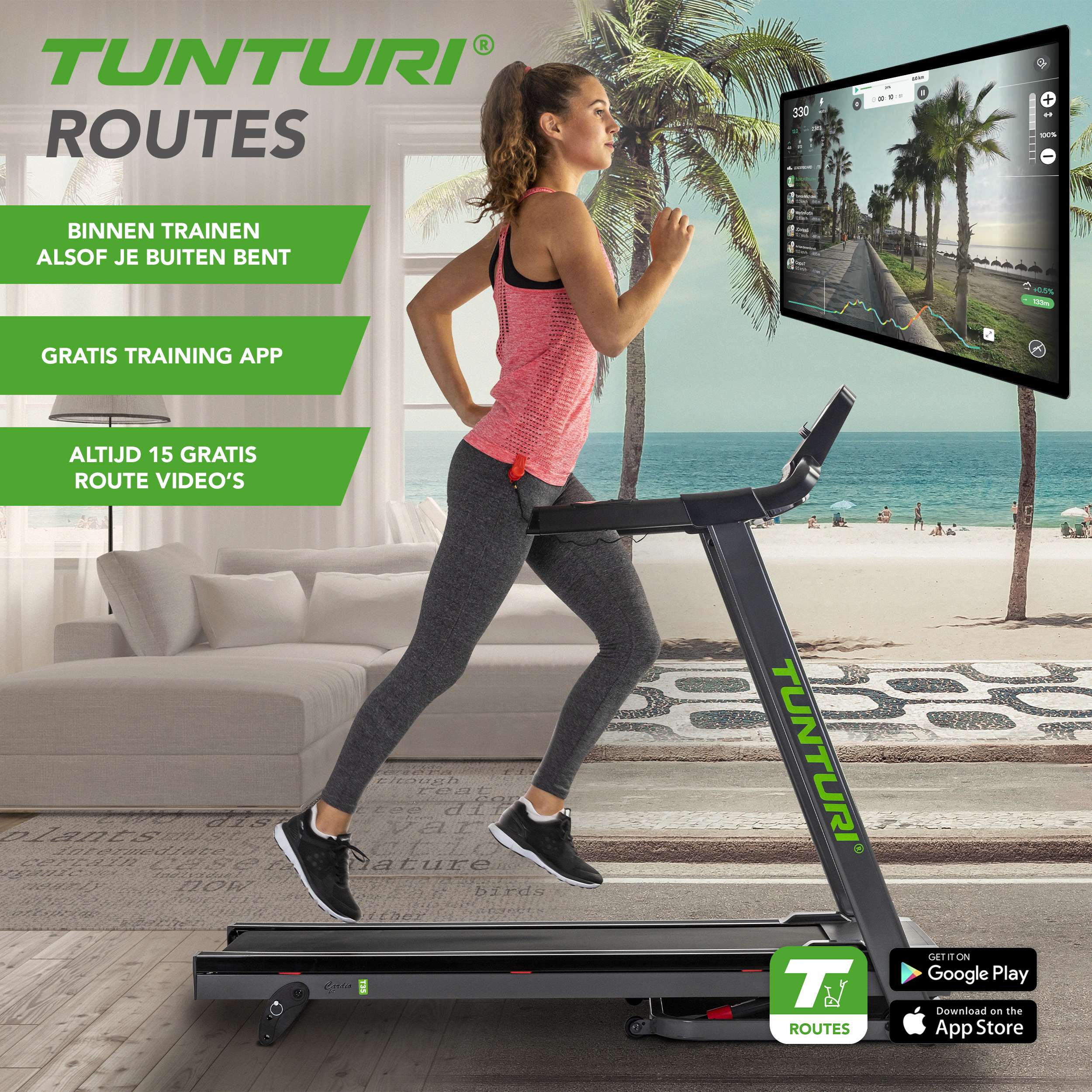 Tunturi Cardio Fit T35 Treadmill afbeelding 2
