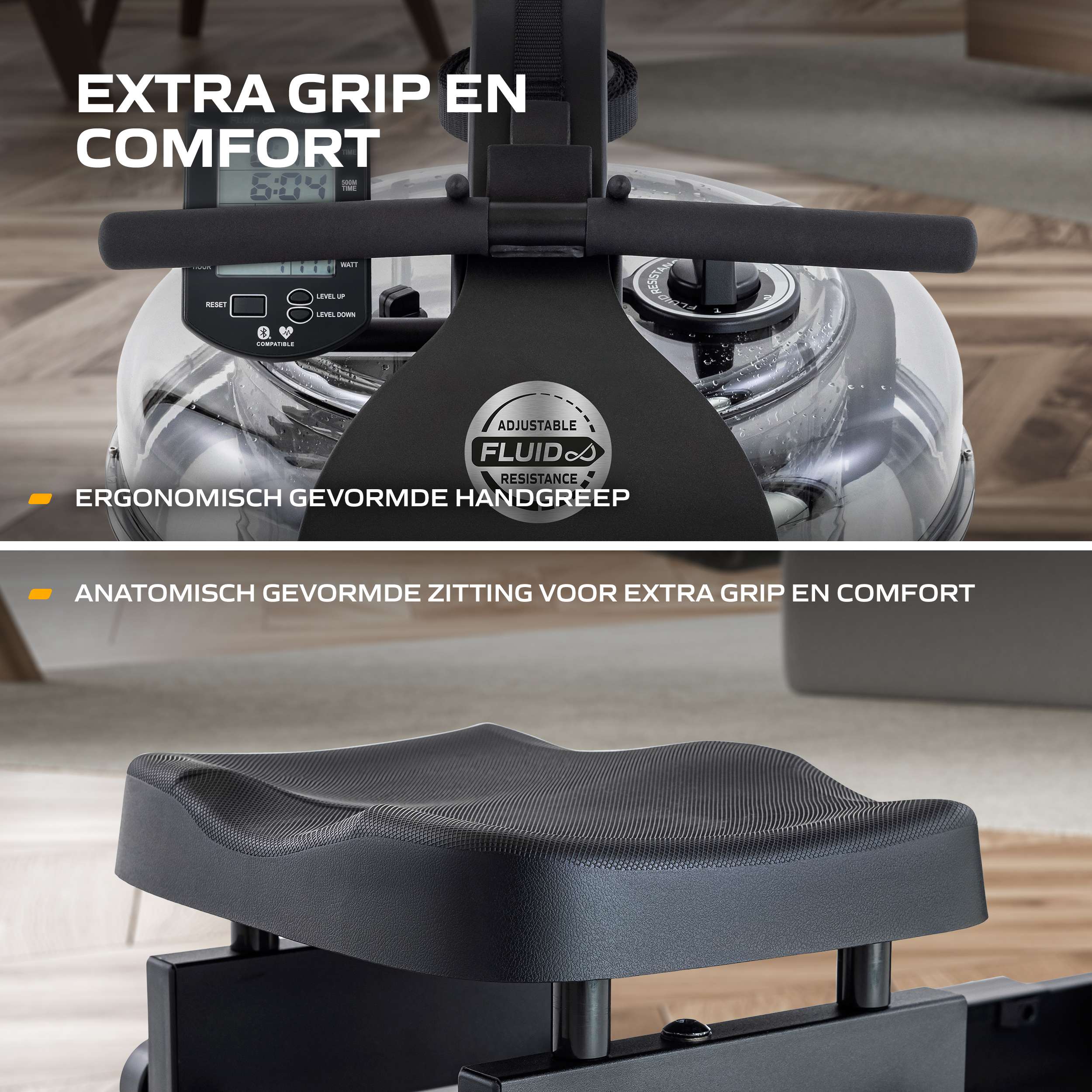 Fluid Rower Neon Plus Black (BT) (1/2) afbeelding 7