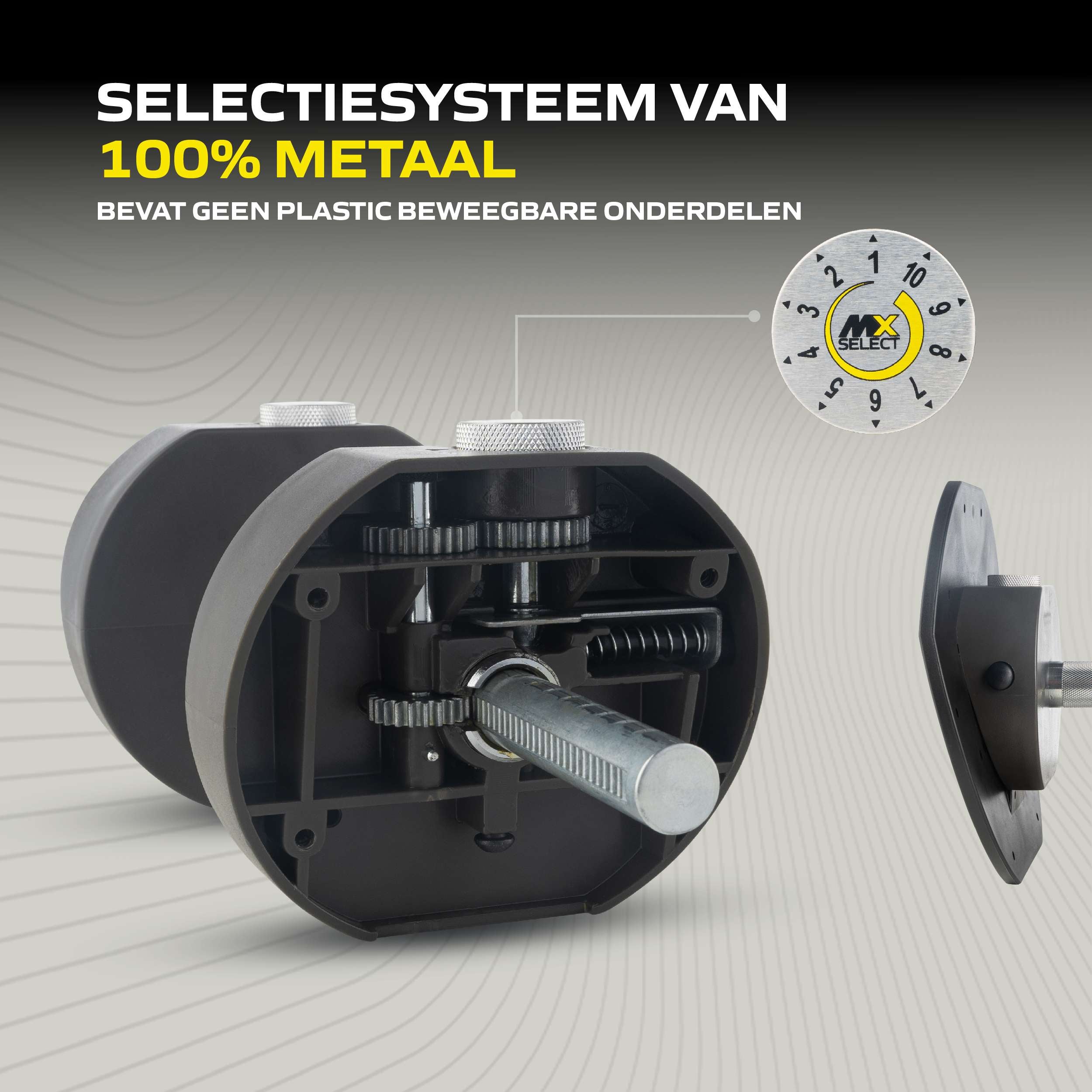 MX Select MX55 Dumbbells 4,5 - 24,9 KG KH afbeelding 3
