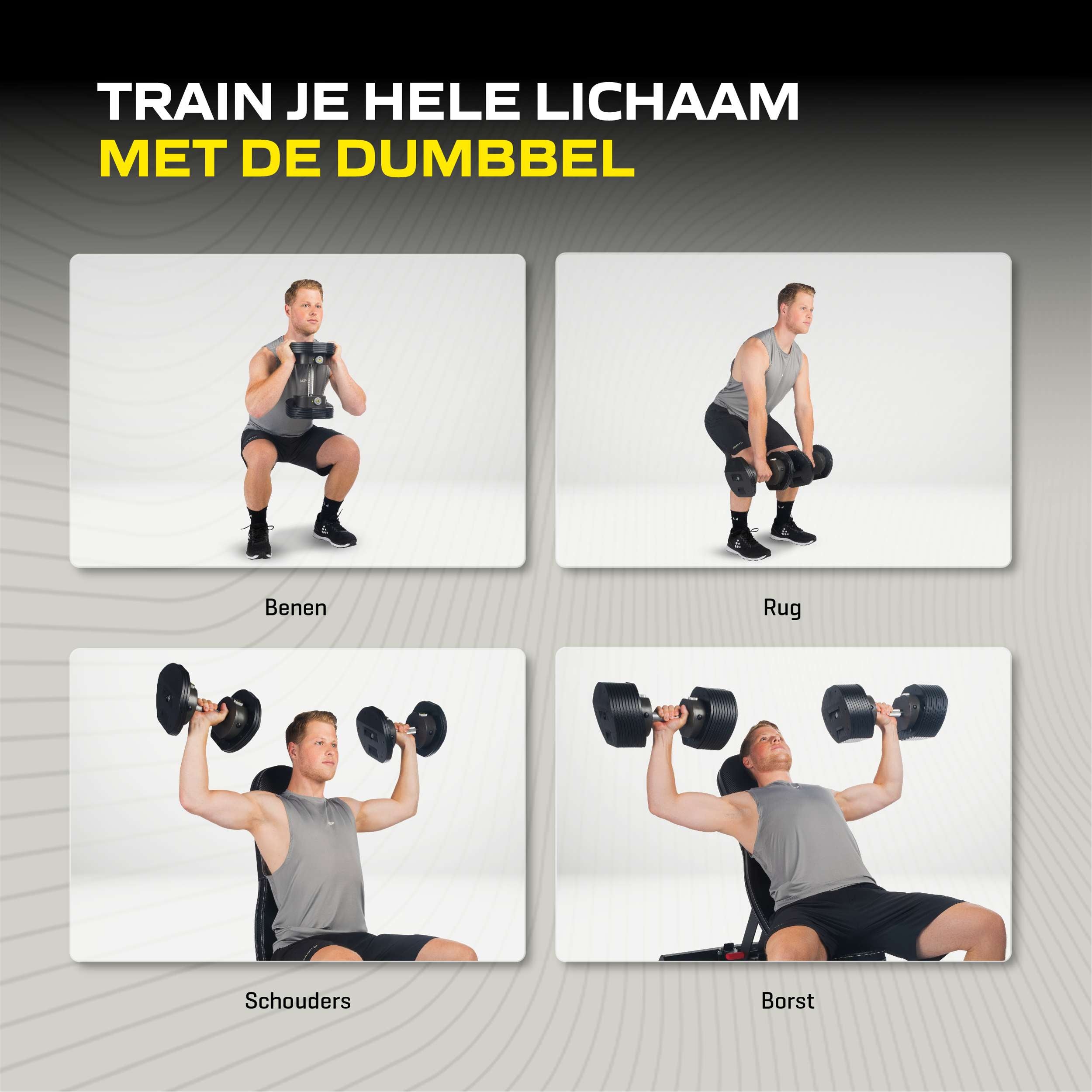 MX Select MX55 Dumbbells 4,5 - 24,9 KG KH afbeelding 10