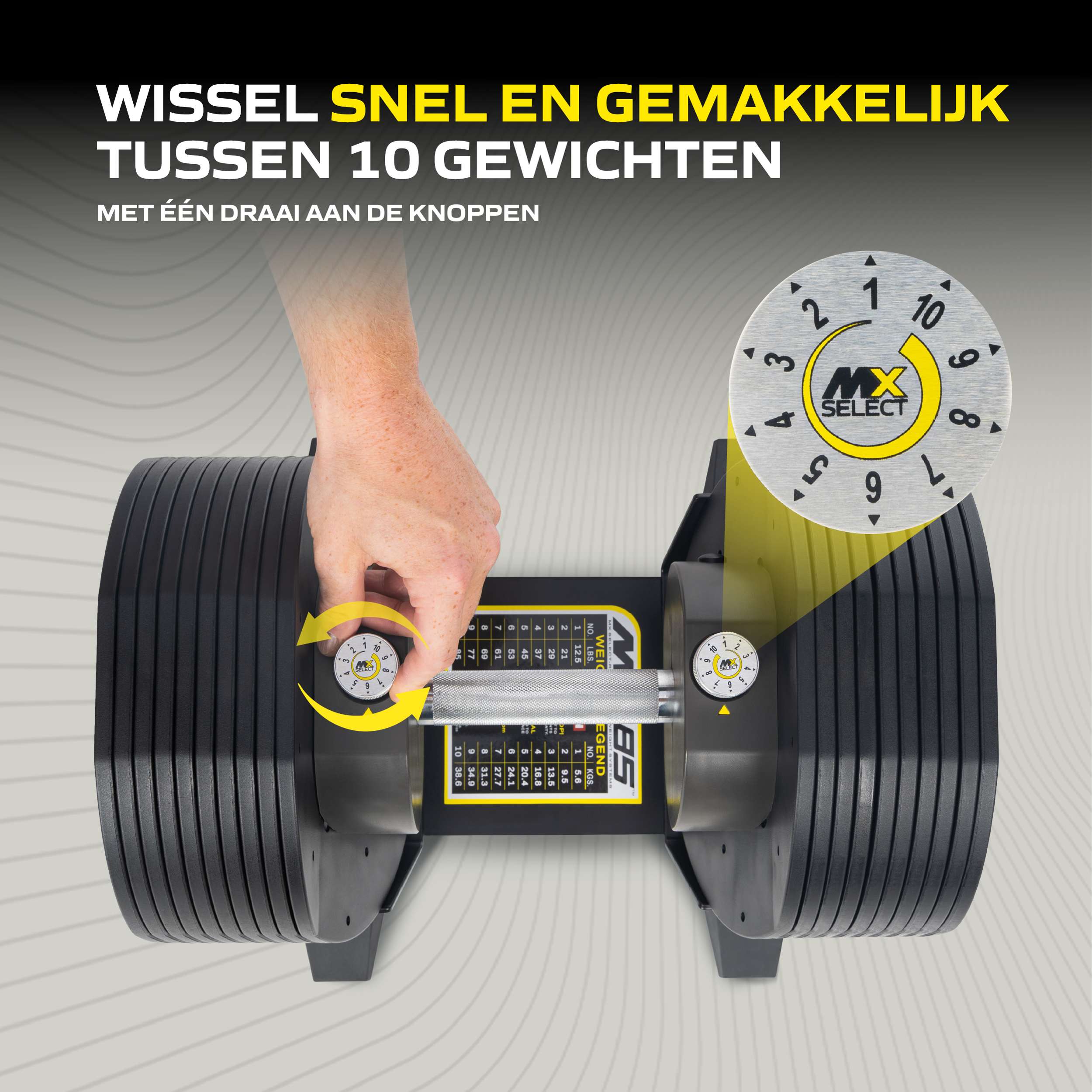 MX Select MX85 Dumbbells 5,6 - 38,6 KG KH afbeelding 5