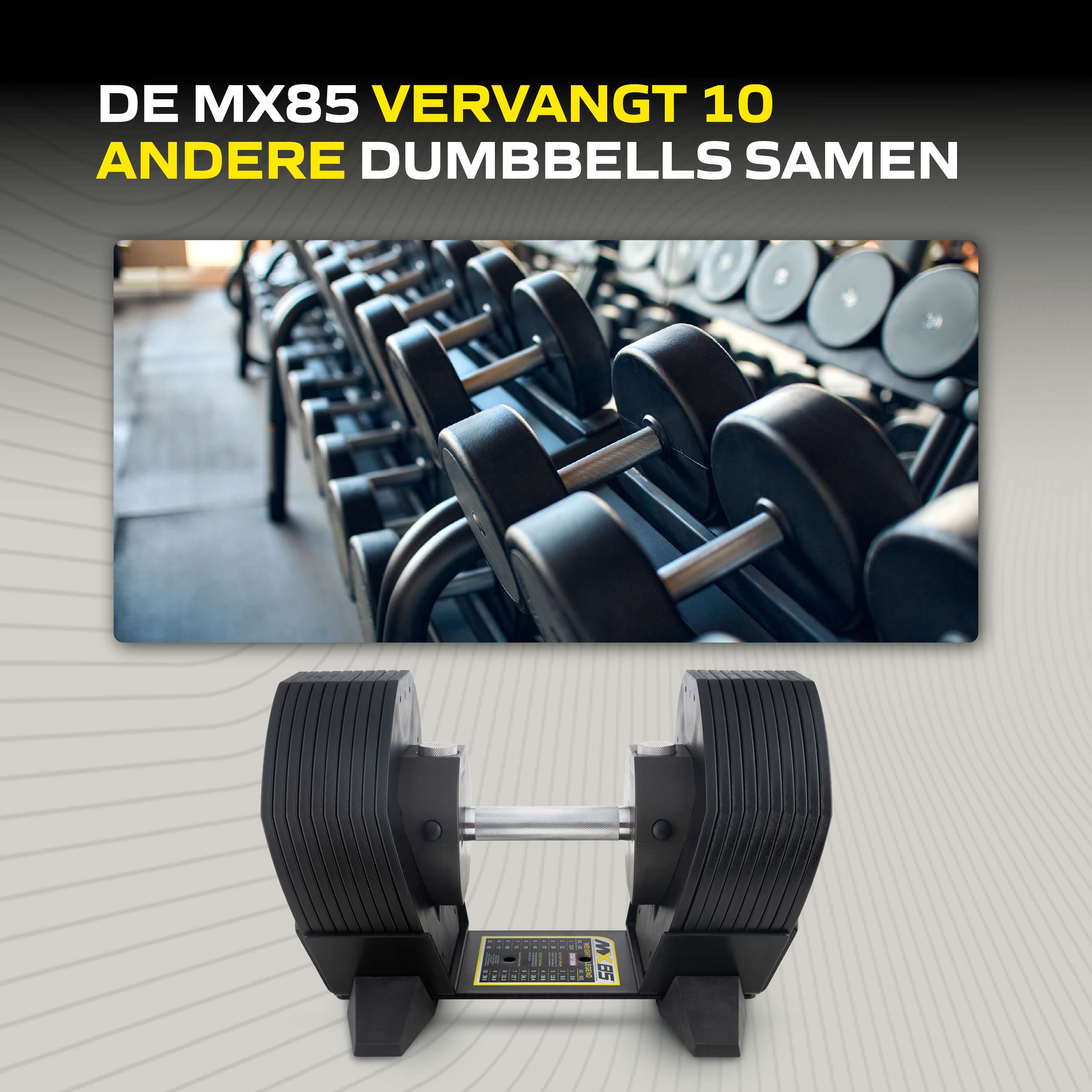 MX Select MX85 Dumbbells 5,6 - 38,6 KG KH afbeelding 8