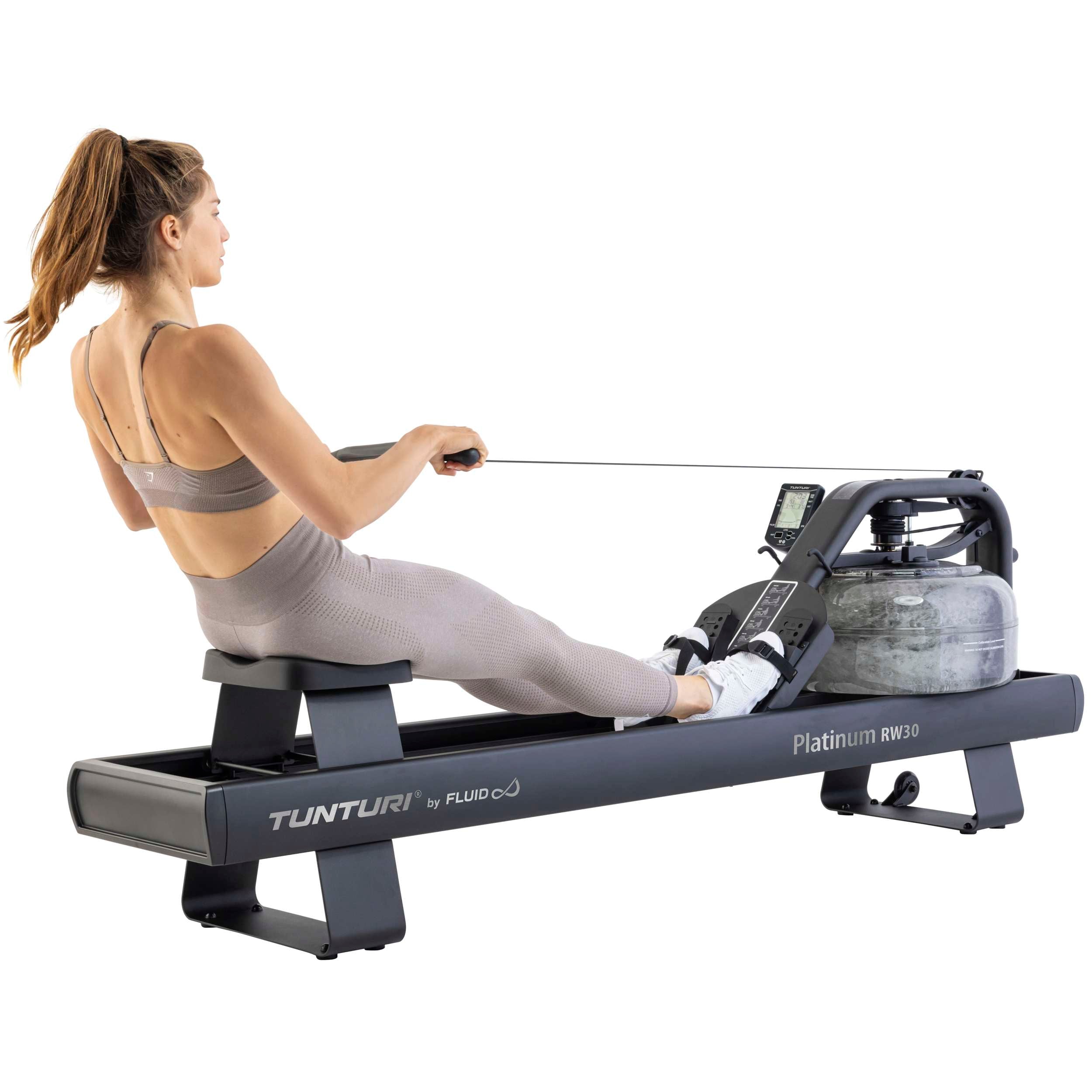 Tunturi Platinum RW30 Rower, By Fluid (1/2) afbeelding 9