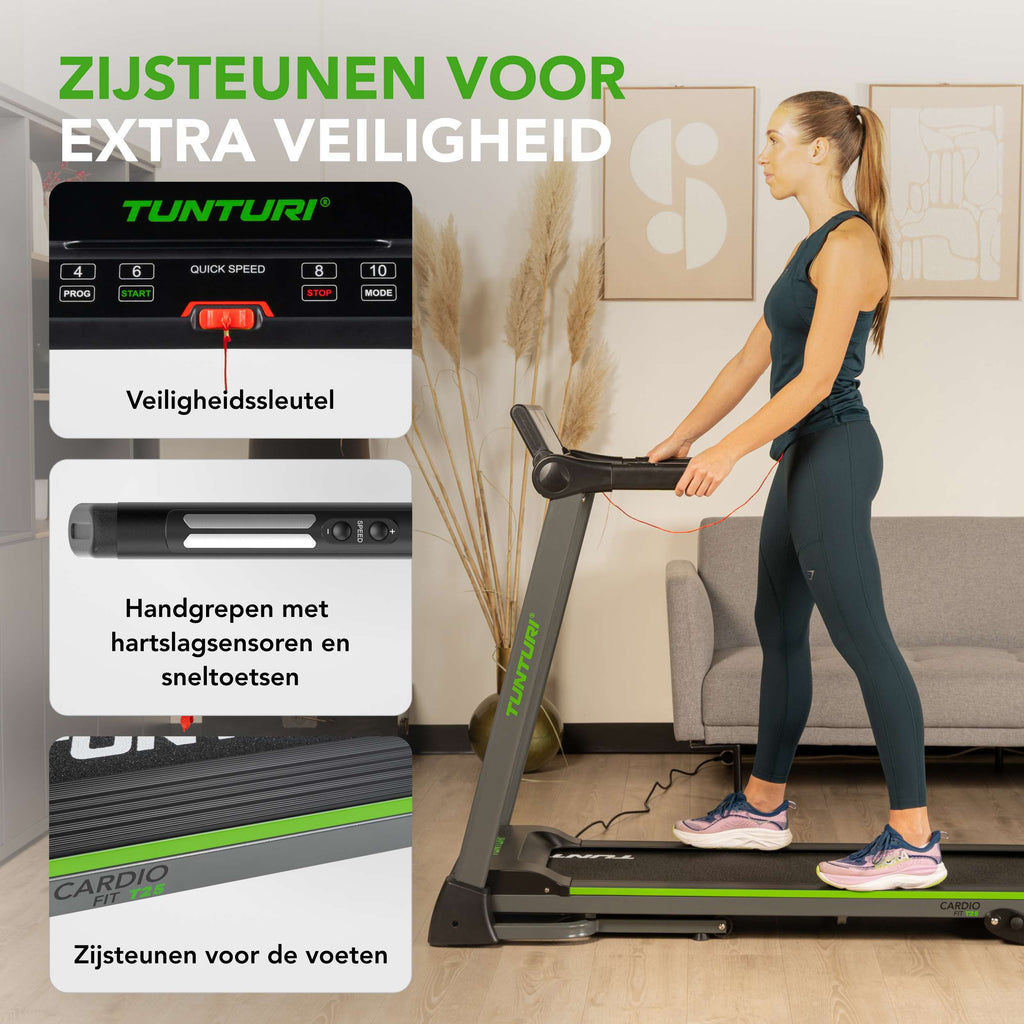 Tunturi Cardio Fit T25 Treadmill (BT) afbeelding 6