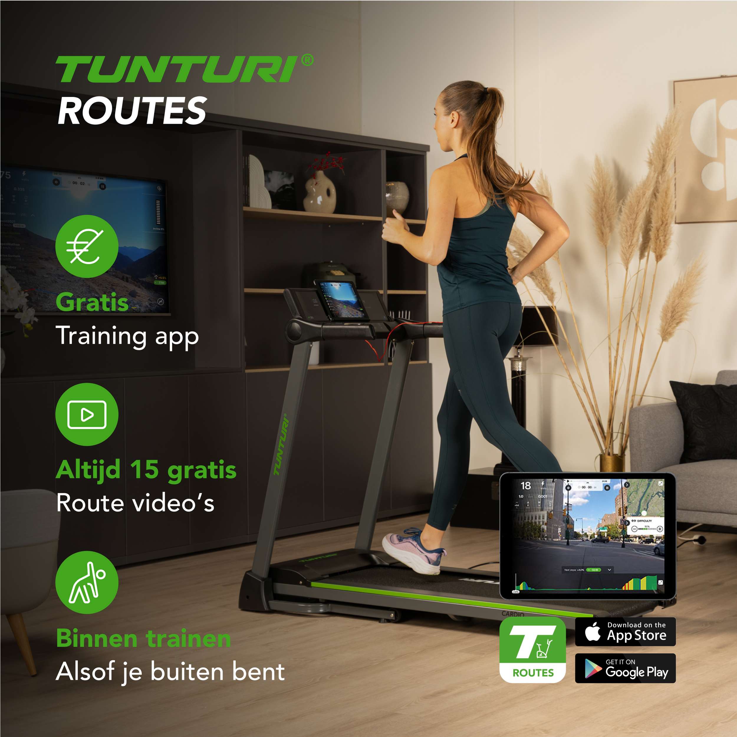 Tunturi Cardio Fit T25 Treadmill (BT) afbeelding 8