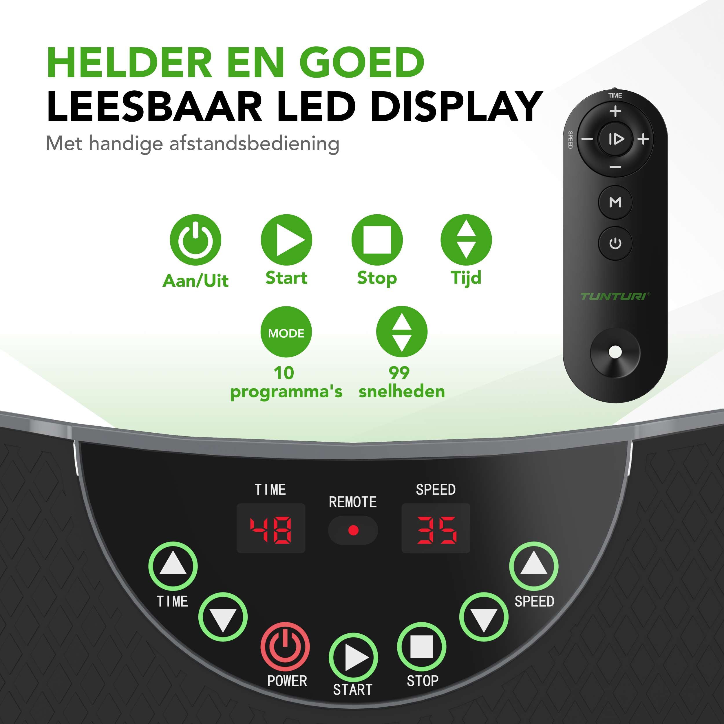 Tunturi Cardio Fit V30 Vibration plate afbeelding 2