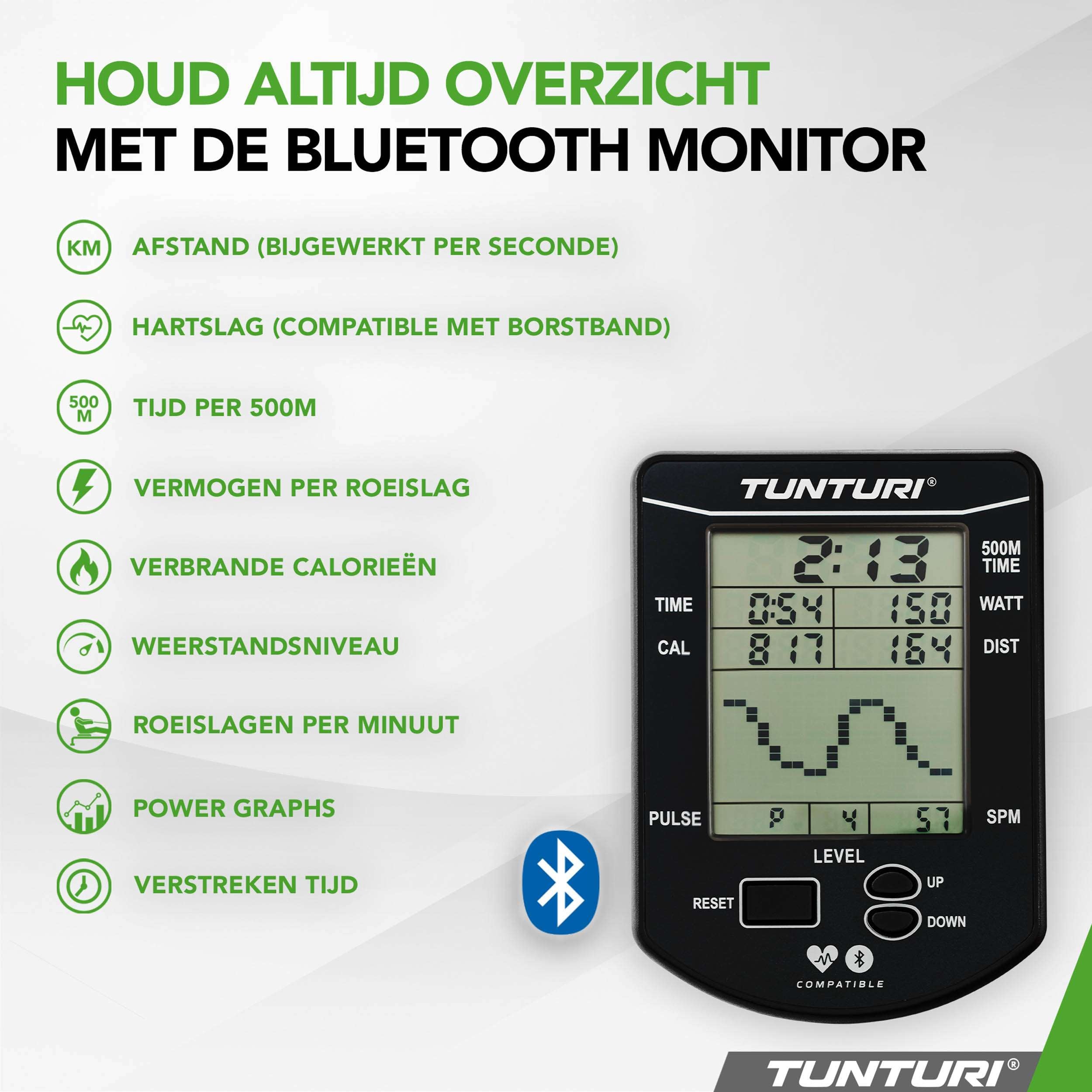 Tunturi Signature R90W Rower, By Fluid (1/2) afbeelding 6
