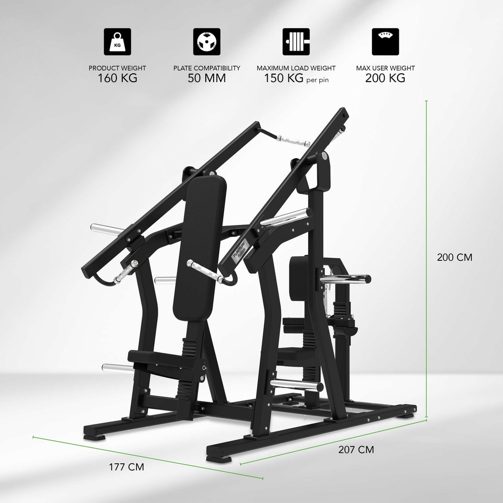 Tunturi Platinum - Dual Chest/Back - Plate loaded - V-series afbeelding 2