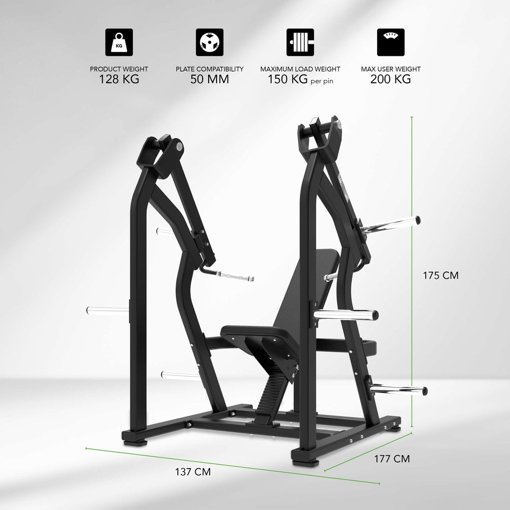 Tunturi Platinum - Shoulder Press - Plate loaded - V-series afbeelding 2