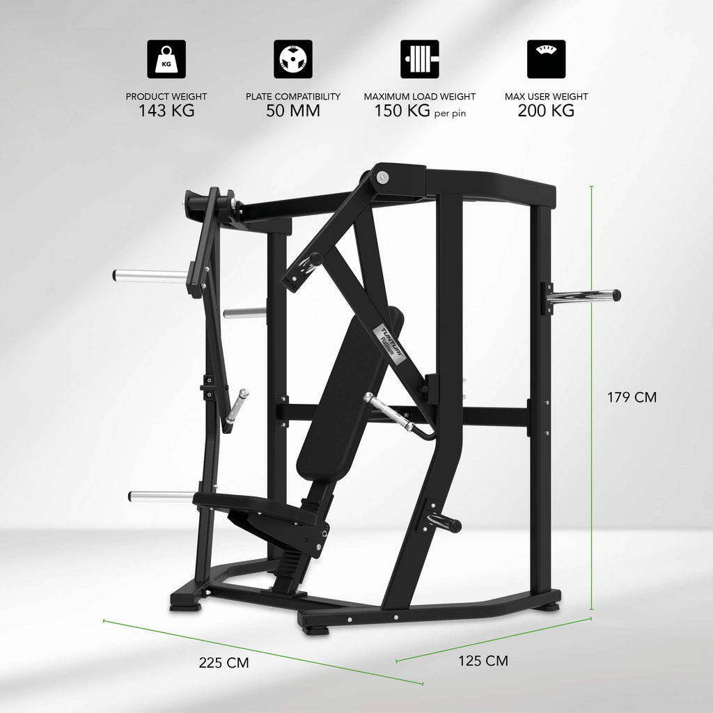 Tunturi Platinum - Wide Chest Press - Plate loaded - V-series afbeelding 2