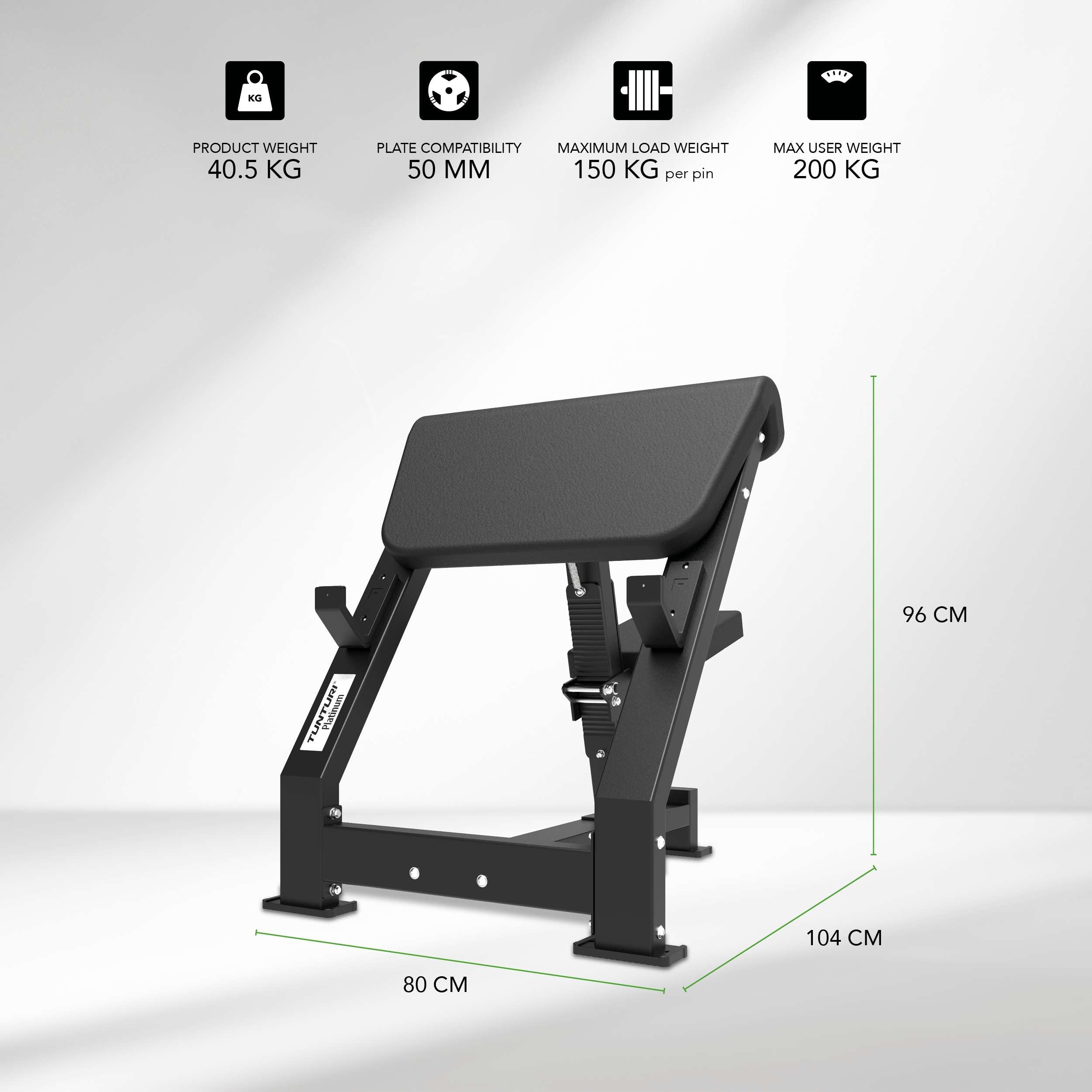 Tunturi Platinum - Preacher Curl - V-series afbeelding 2