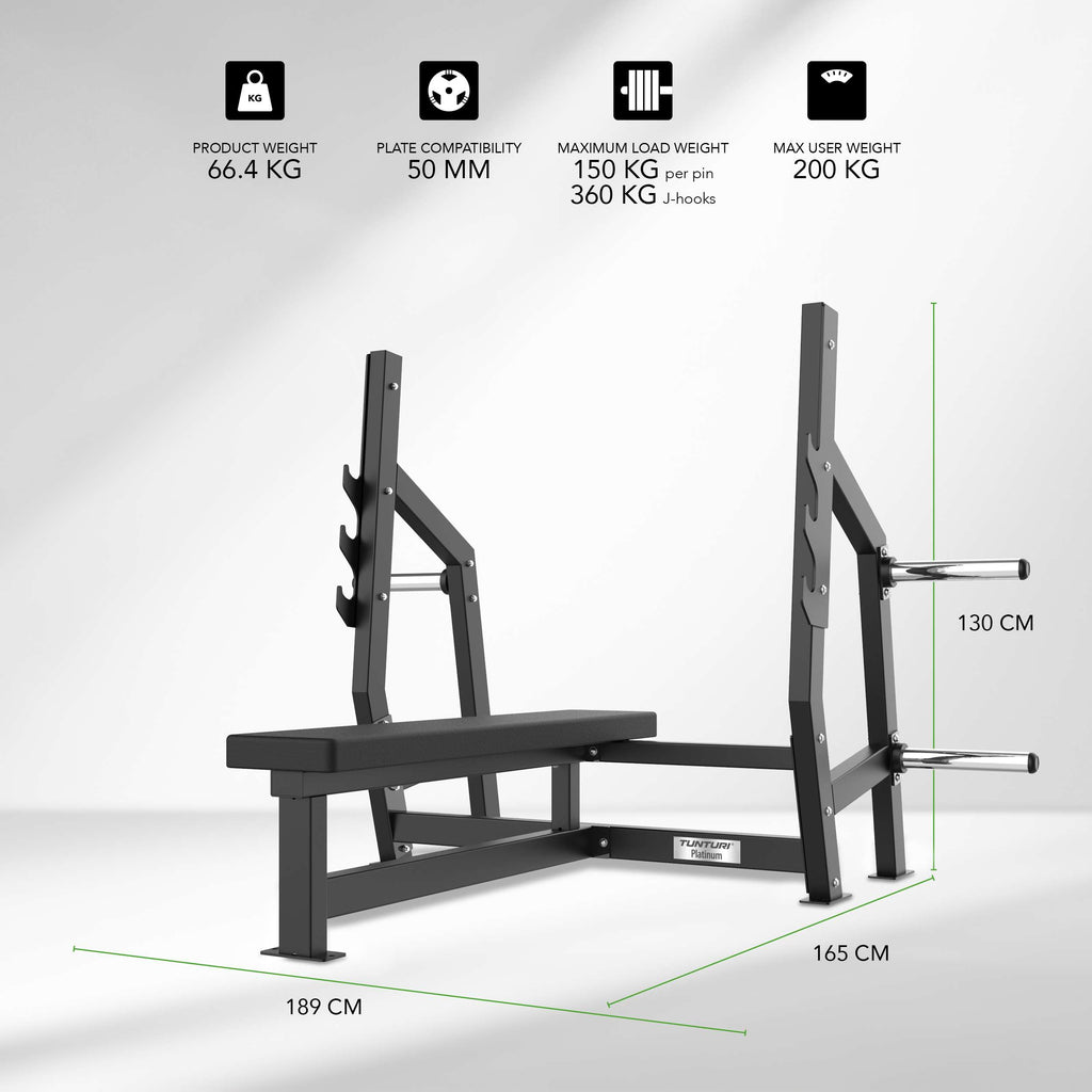 Tunturi Platinum - Horizontal Bench Press - V-series afbeelding 2