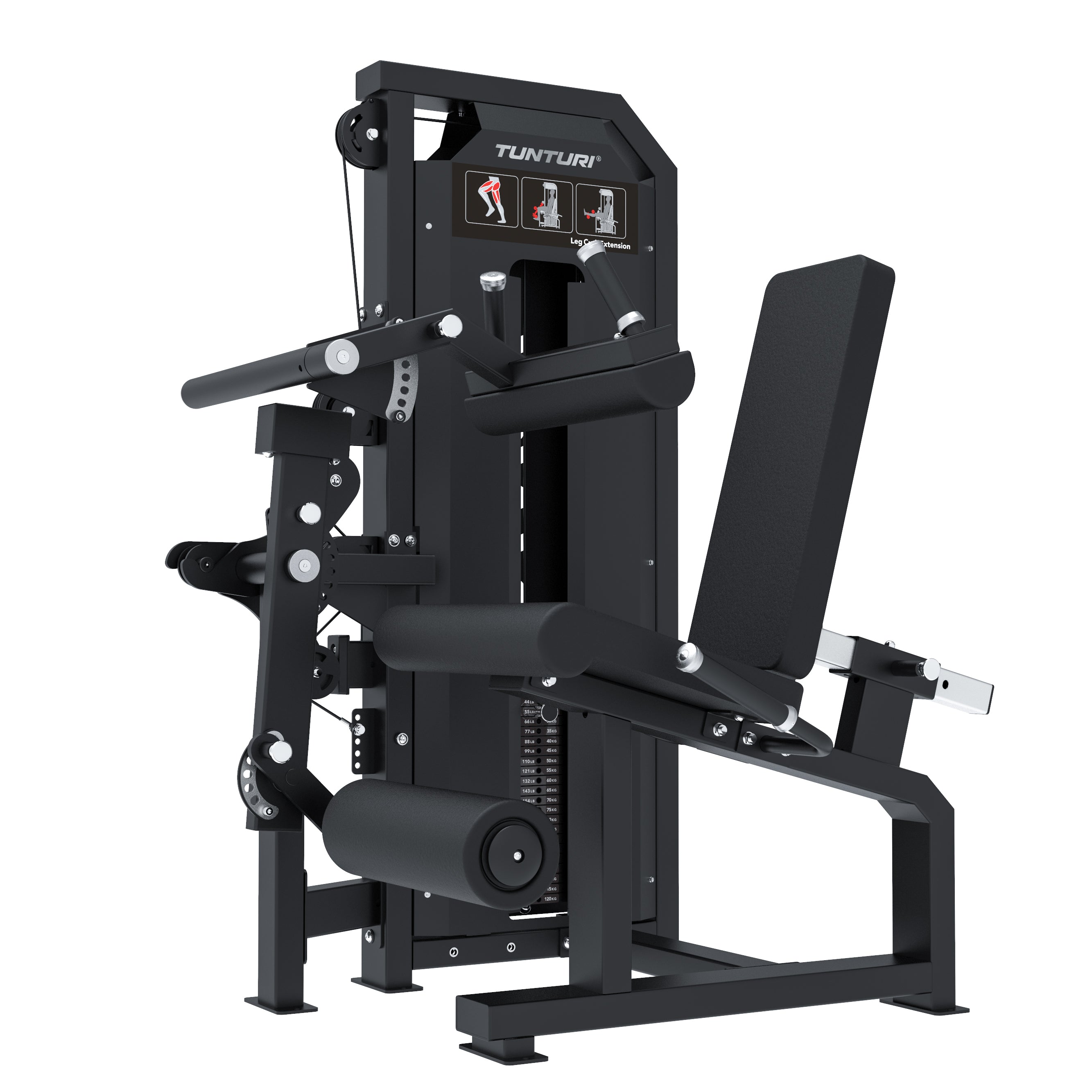 Tunturi Platinum - Dual Leg Curl/Extension - Selectorized - V-series