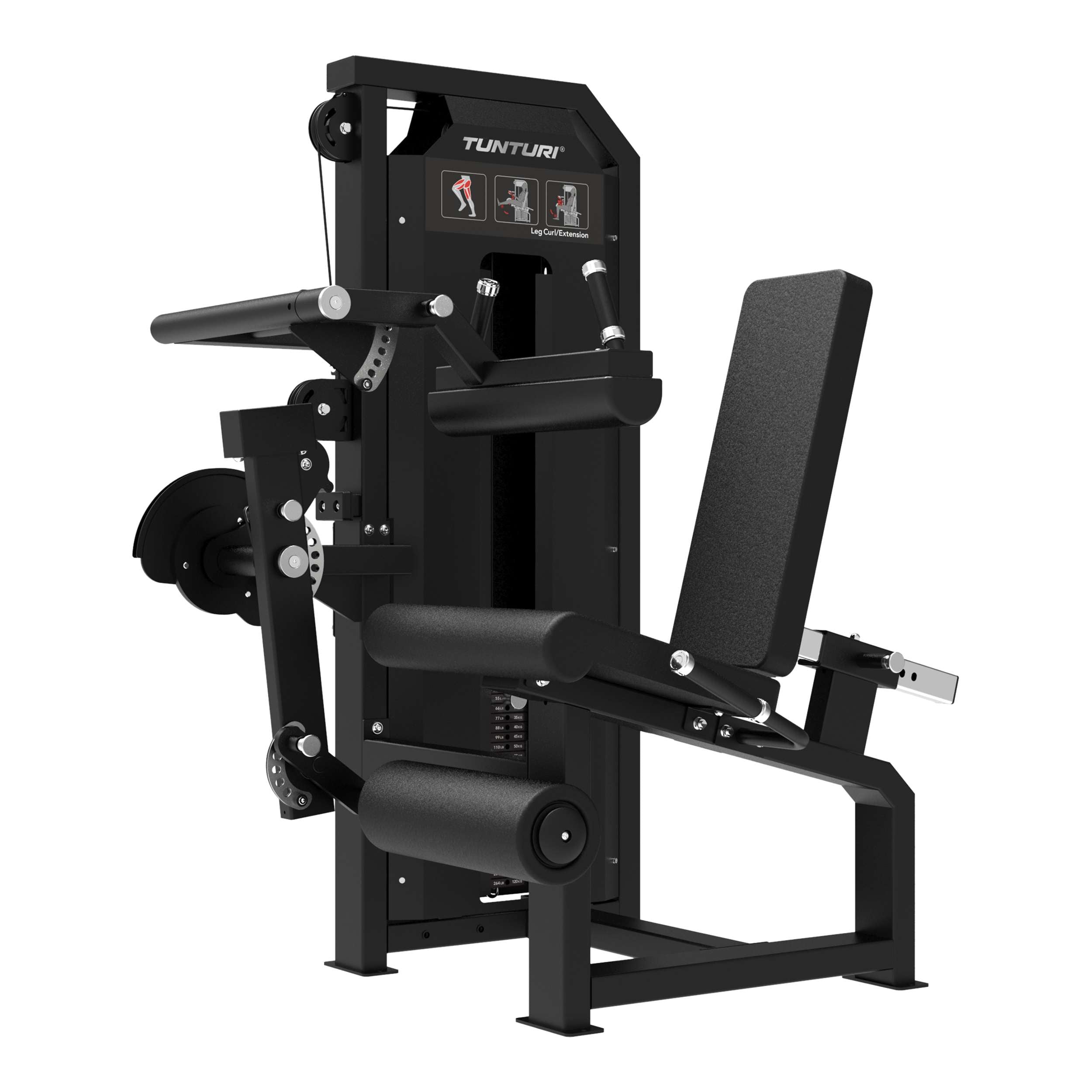 Tunturi Platinum - Dual Leg Curl/Extension - Selectorized - V-series