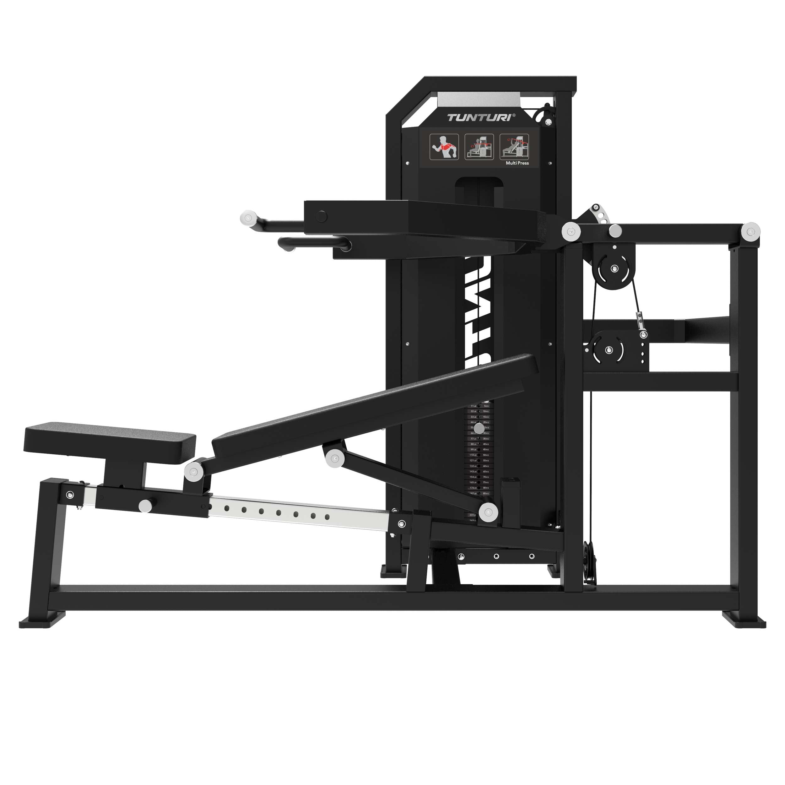 Tunturi Platinum - Multi Press - Selectorized - V-series afbeelding 3