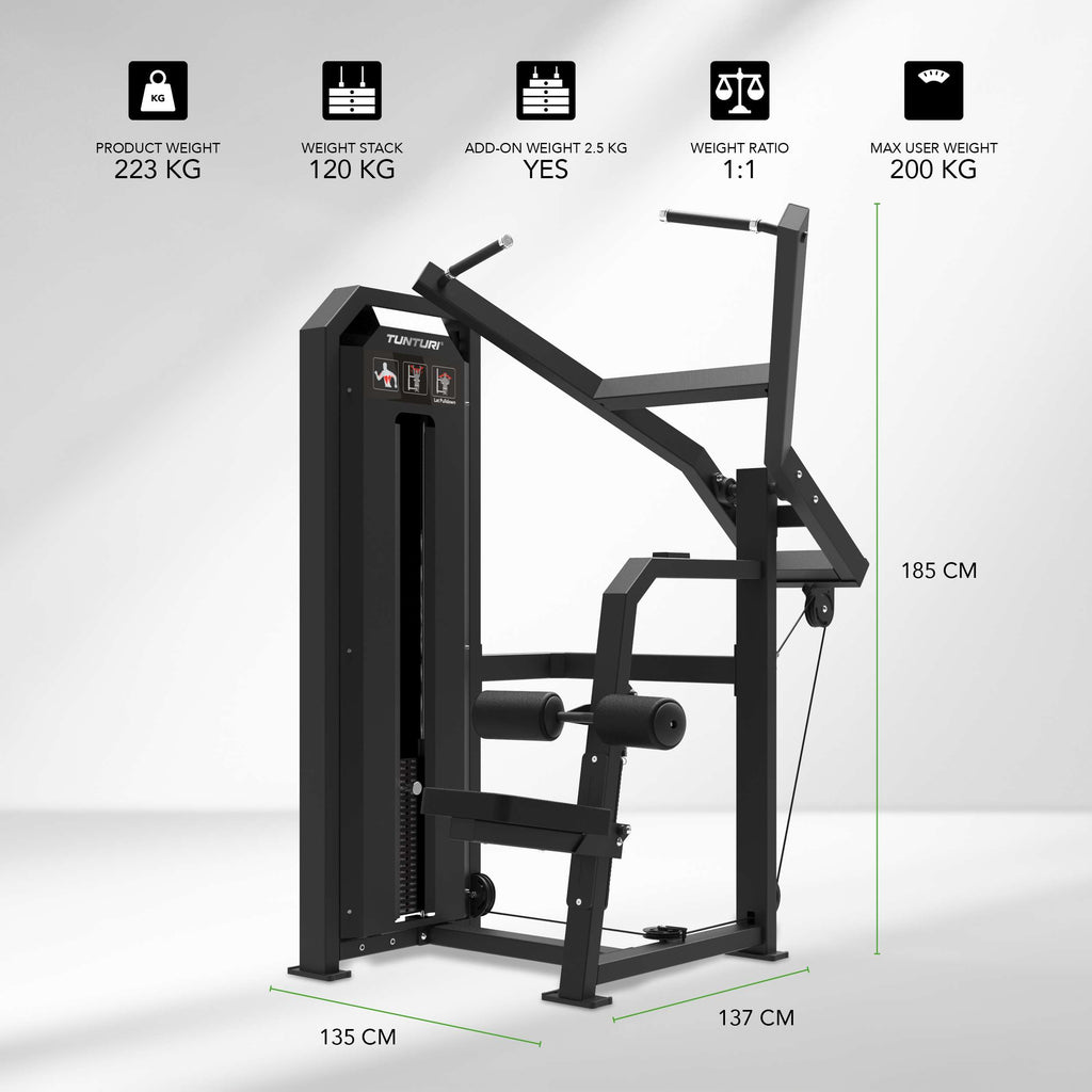 Tunturi Platinum - Lat Pulldown - Selectorized - V-series afbeelding 2