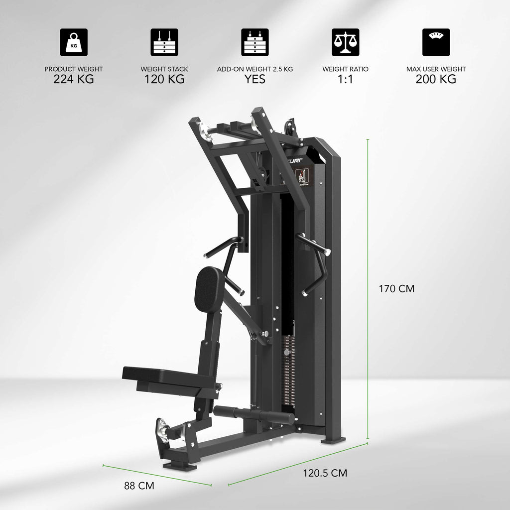 Tunturi Platinum - Seated Row - Selectorized - V-series afbeelding 2