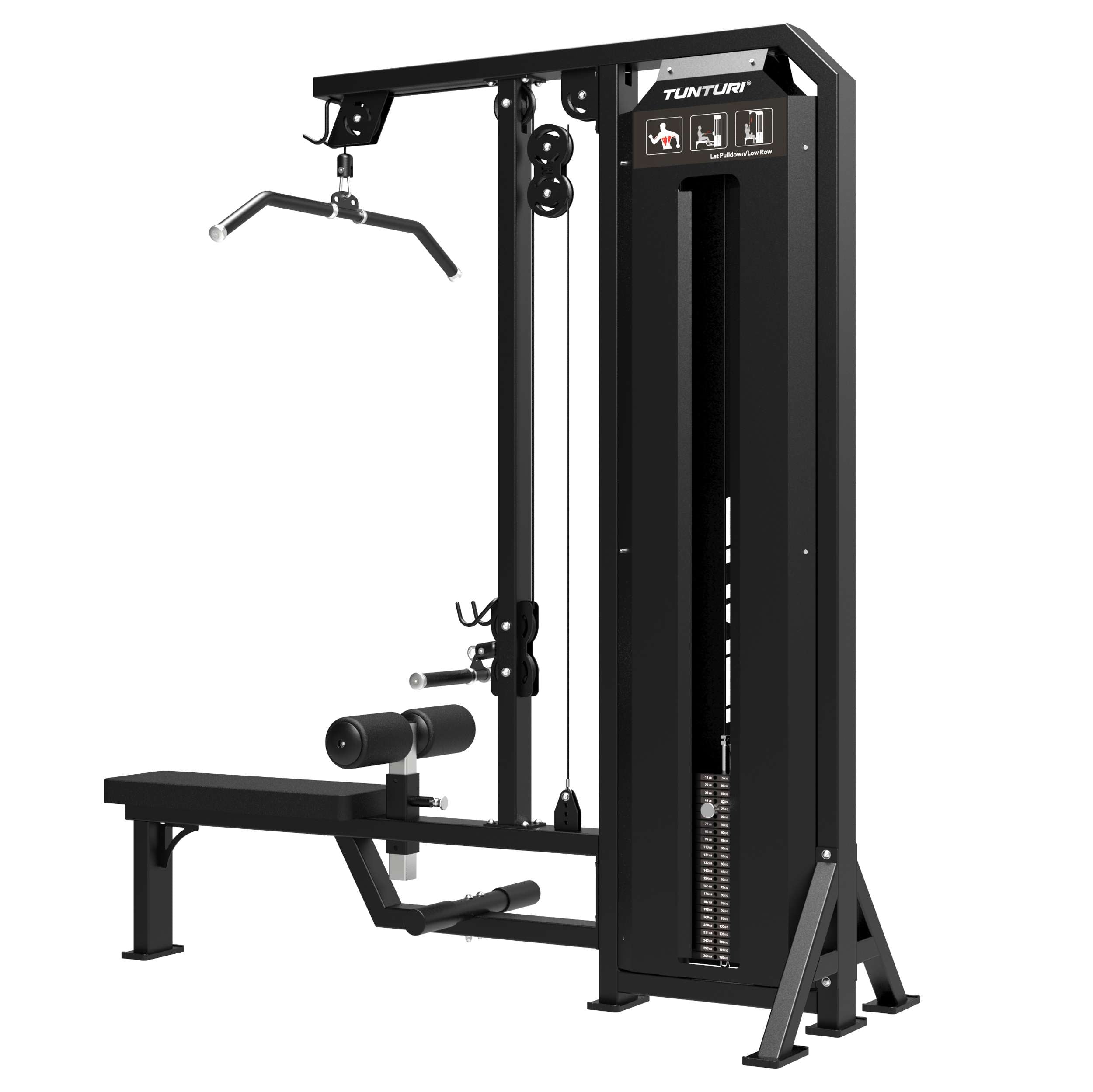 Tunturi Platinum - Dual Lat Pulldown/Low row - Selectorized - V-series afbeelding 6