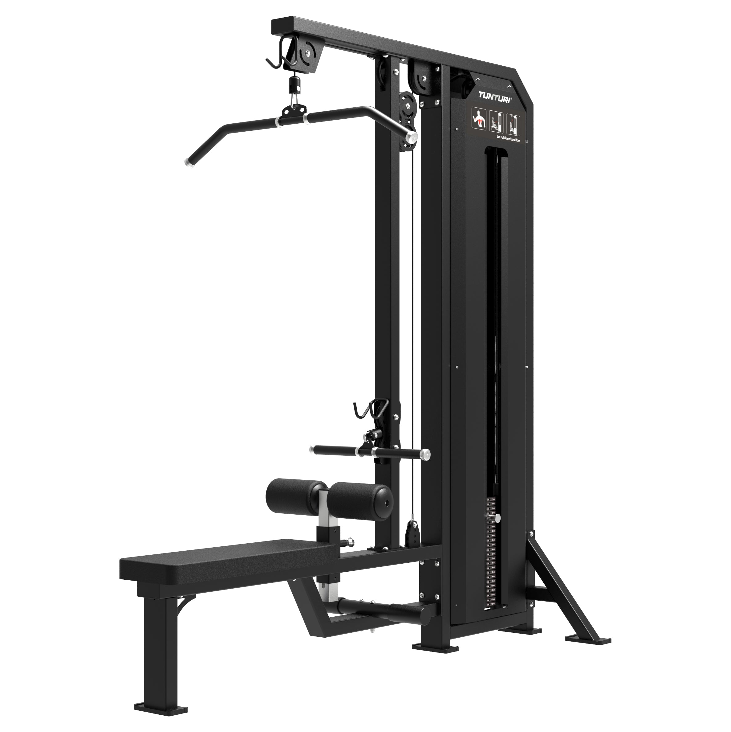 Tunturi Platinum - Dual Lat Pulldown/Low row - Selectorized - V-series