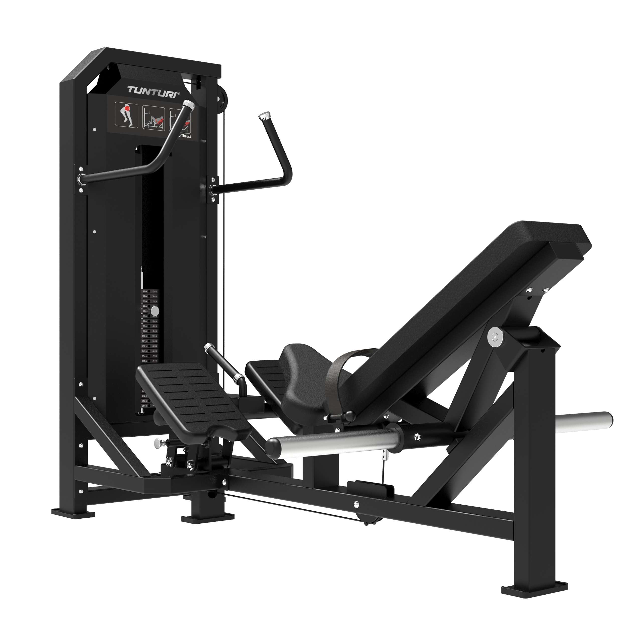 Tunturi Platinum - Hip Thrust - Selectorized - V-series afbeelding 6